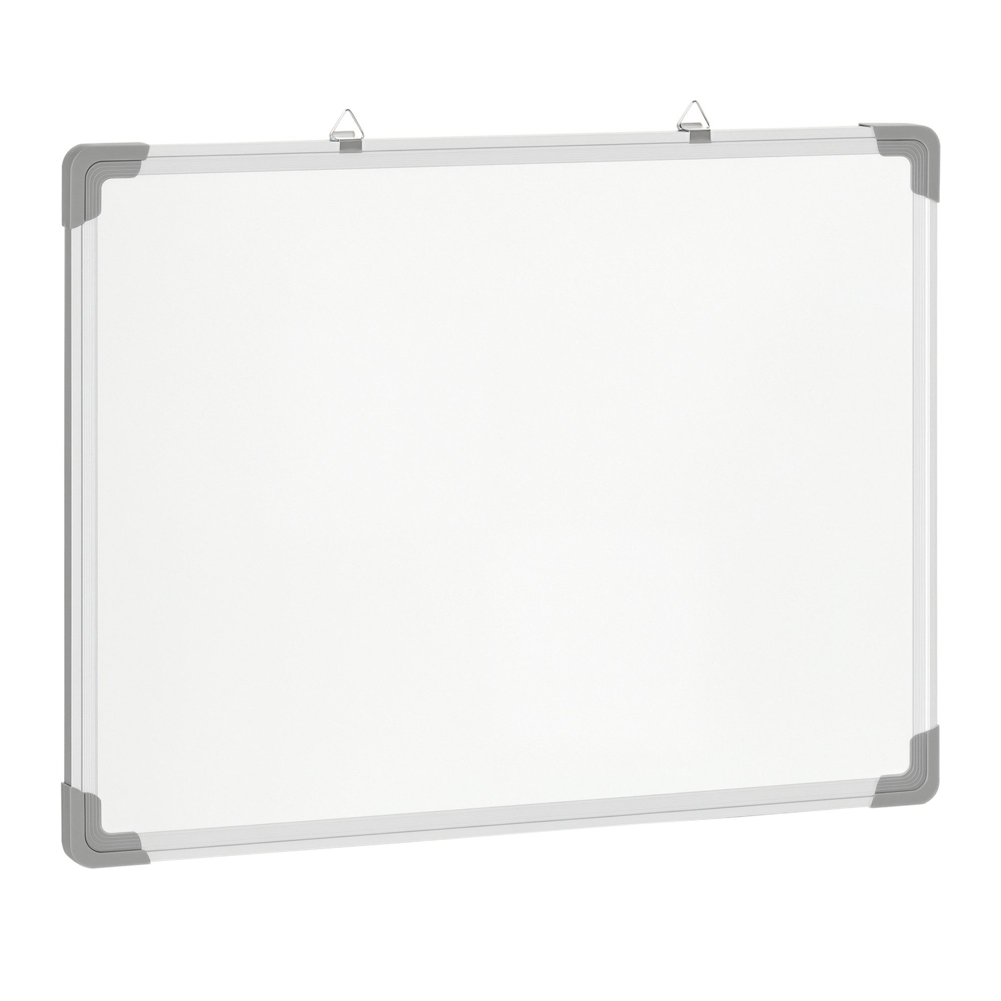 HOMCOM Magnettafel Whiteboard Magnetisch mit 4 Markern 1 Radiergummi, (weiße Wandtafel, 1-tlg., Magnettafel), Weiß 60 x 1,8 x 45 cm – Bild 2 von 5