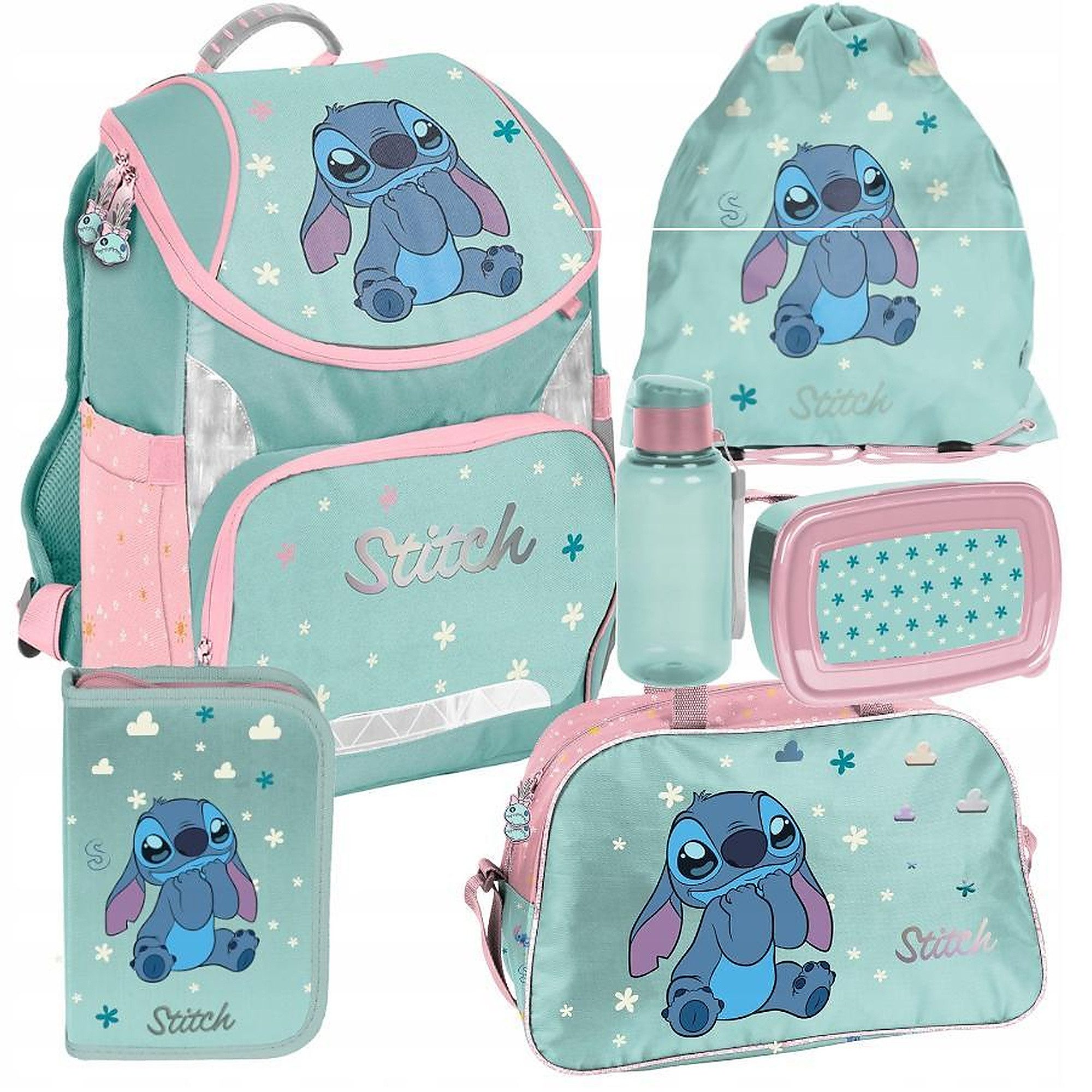 Schulrucksack Mega-Set Disney Lilo&Stitch Schulset 6-tlg