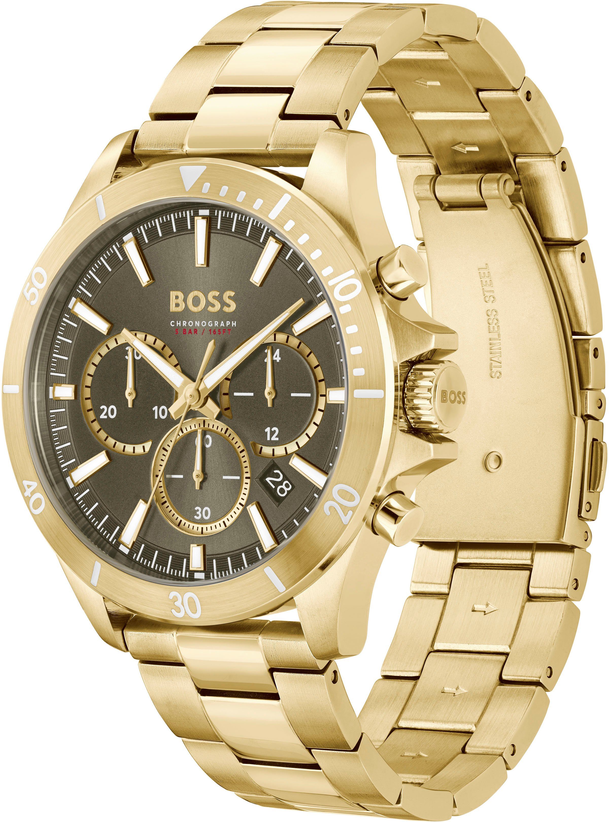 BOSS Chronograph TROPER 1514059, Quarzuhr, Herrenuhr, Armbanduhr, Stoppfunk günstig online kaufen