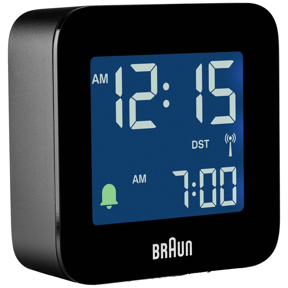 Braun Wecker Braun BC08B-DCF Funk Wecker Schwarz negatives Display