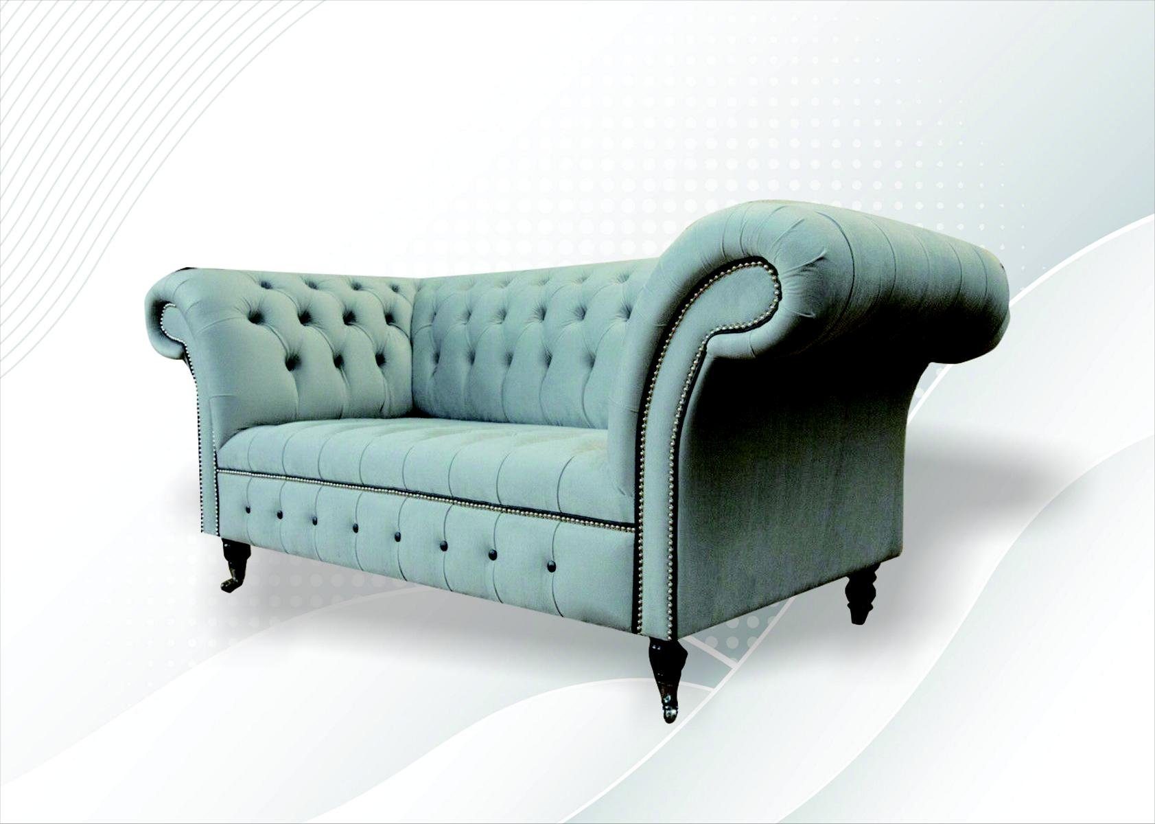 Chesterfield-Sofa, 2 Couch 185 Sofa Sitzer Design cm JVmoebel Chesterfield