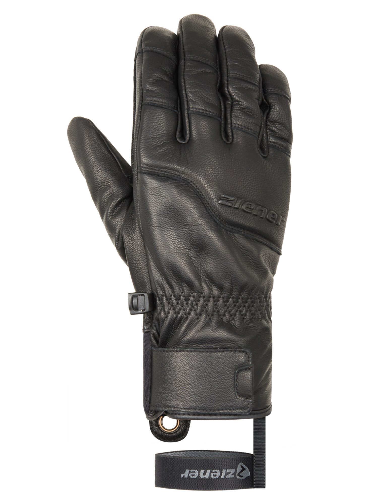 Ziener Skihandschuhe GISMON-Z AQUASHIELD® PrimaLoft® TOUCH wasserdicht, winddicht, atmungsaktiv, extra warm, Leder