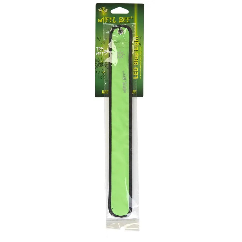 Schildkröt Funsports Kinderfahrradhelm Wheel Bee LED Slap Light green (Leuchtband), Polybag
