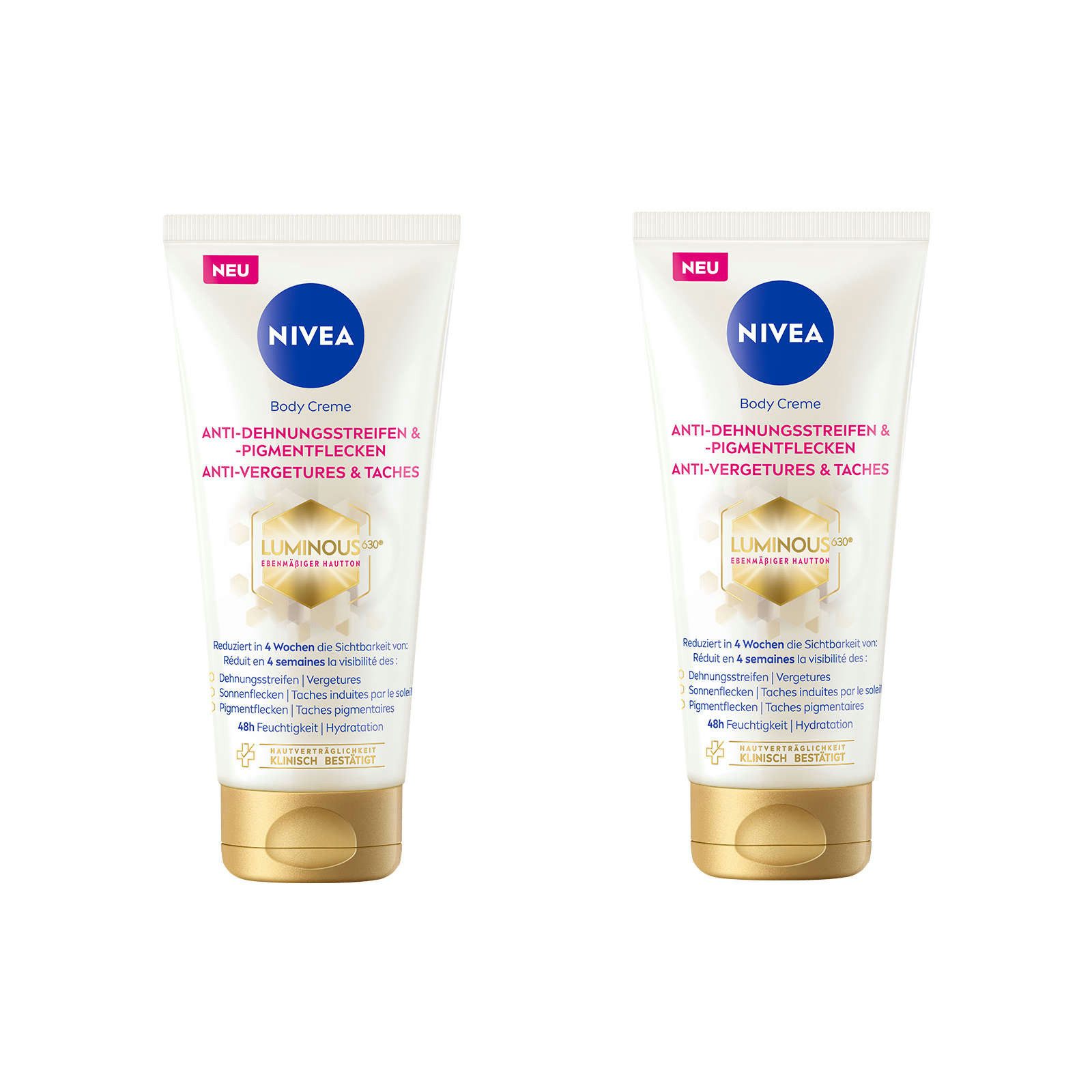 Körpercreme Anti-Dehnungsstreifen + Pigmentflecken LUMINOUS630® 2 x 200ml