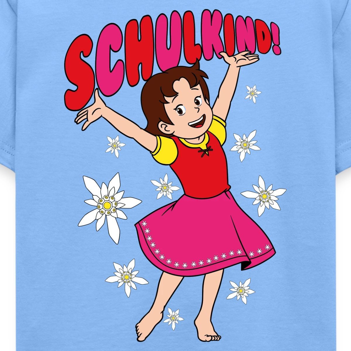 Spreadshirt T-Shirt Heidi Schulkind Erstklässler Einschulung Kinder T-Shirt (1-tlg)