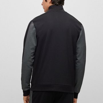 BOSS Sweatjacke Tracksuit Jacket mit zweifarbigem Piqué-Finish