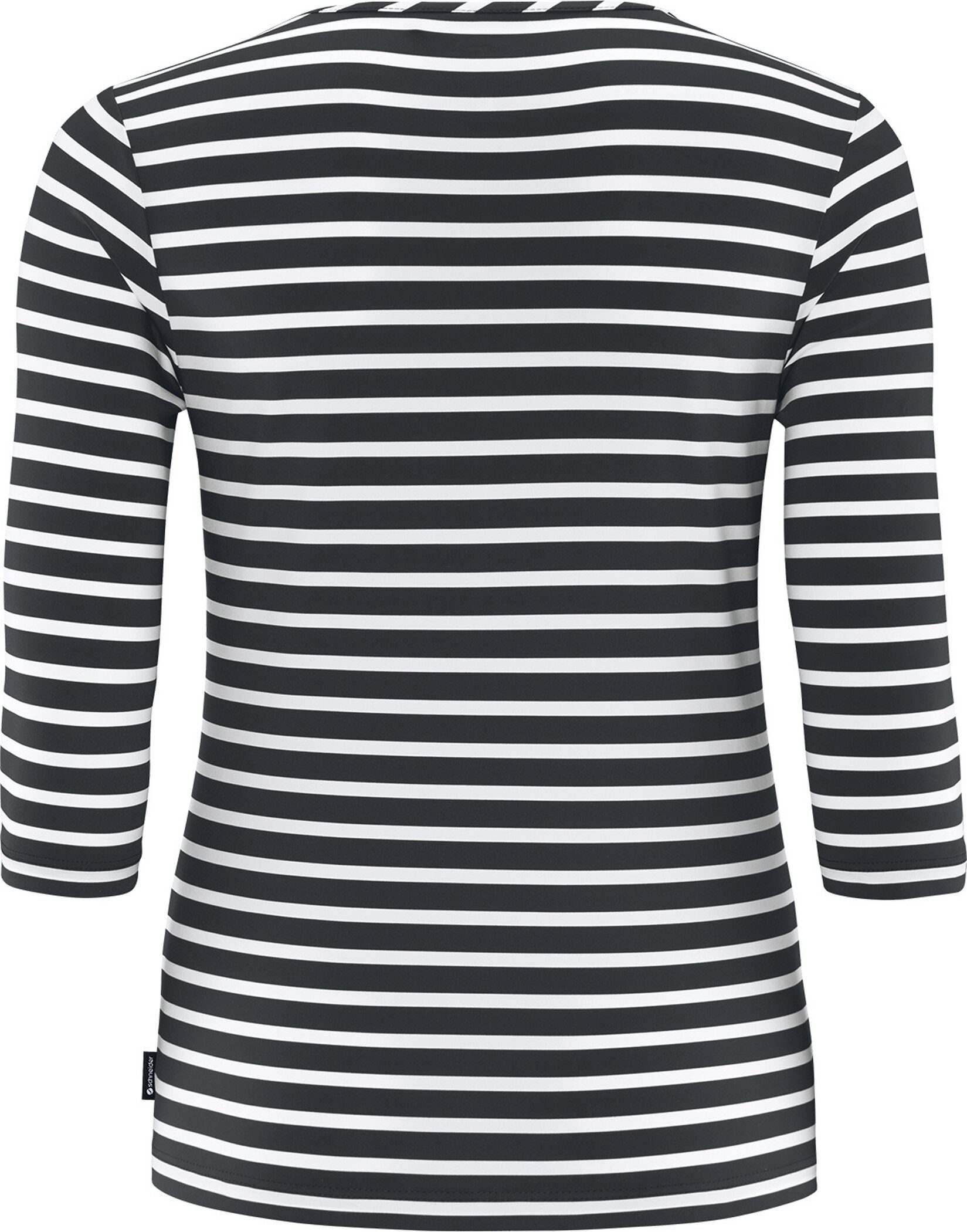 SCHNEIDER Sportswear Langarmshirt DIONNEW-SHIRT GRANIT/WEIß