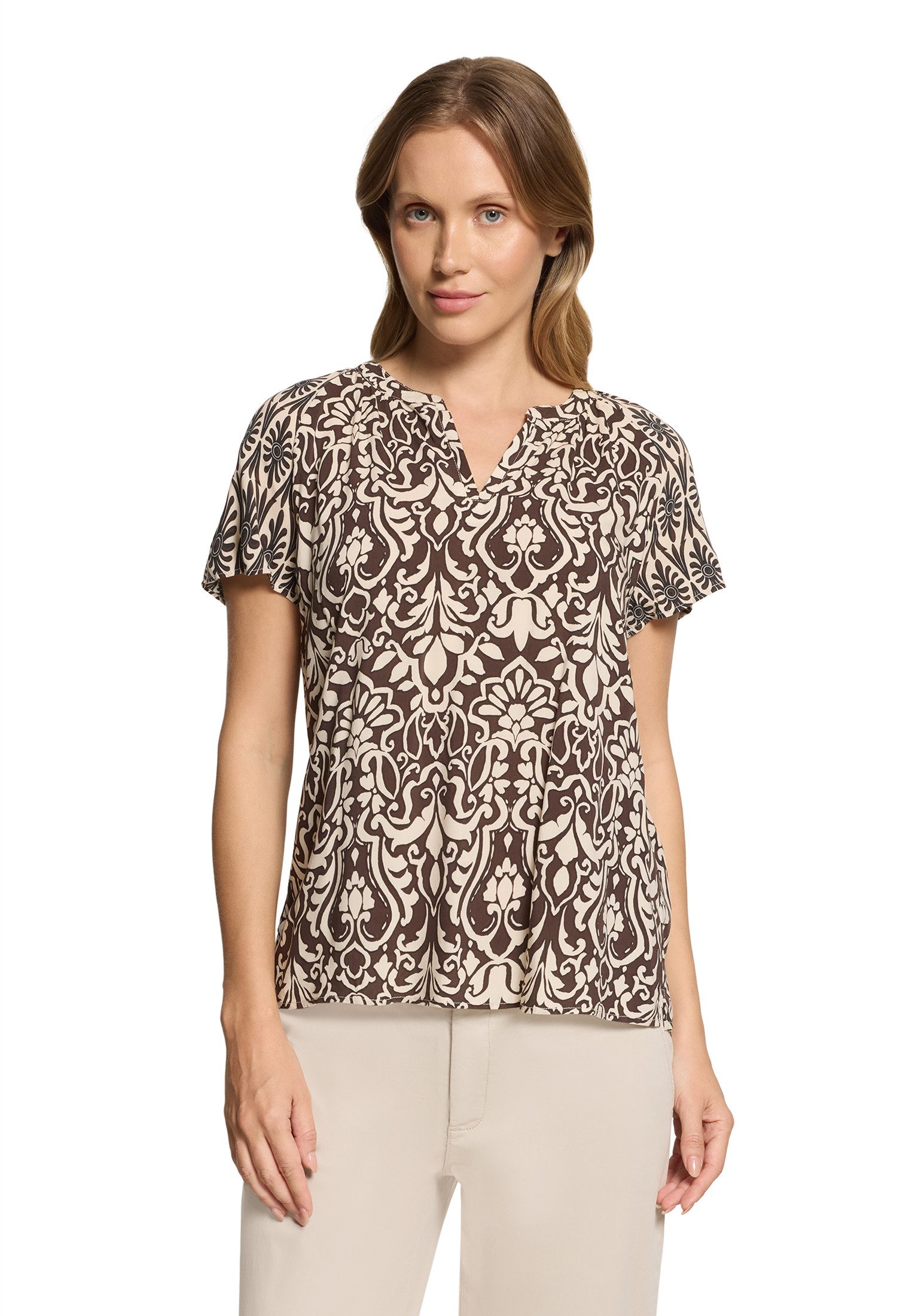 Cartoon Shirtbluse Damen mit Rüschen