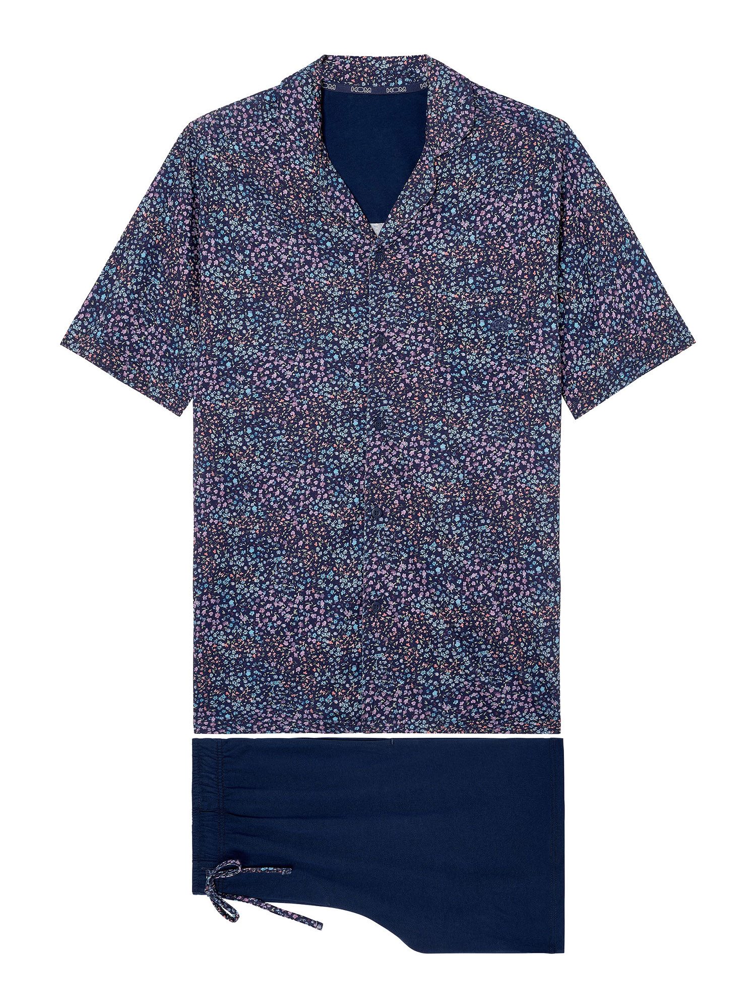 Hom Pyjama Short Sleepwear Vineyard (2 tlg) Schlafanzug, Pyjama Set, Nachtwäsche
