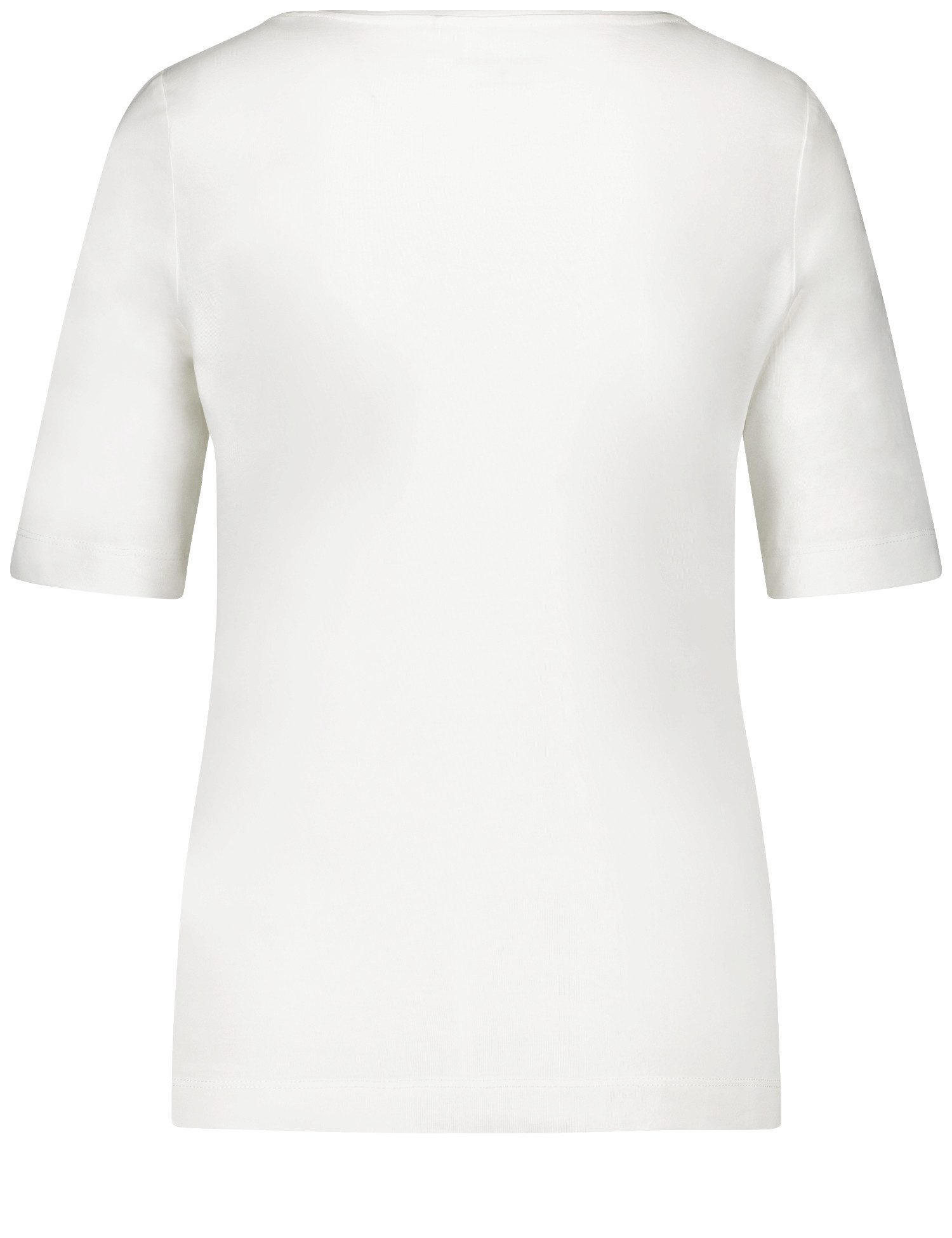 GERRY WEBER Shirtbluse Halbarmshirt mit Frontprint und Ziersteinchen