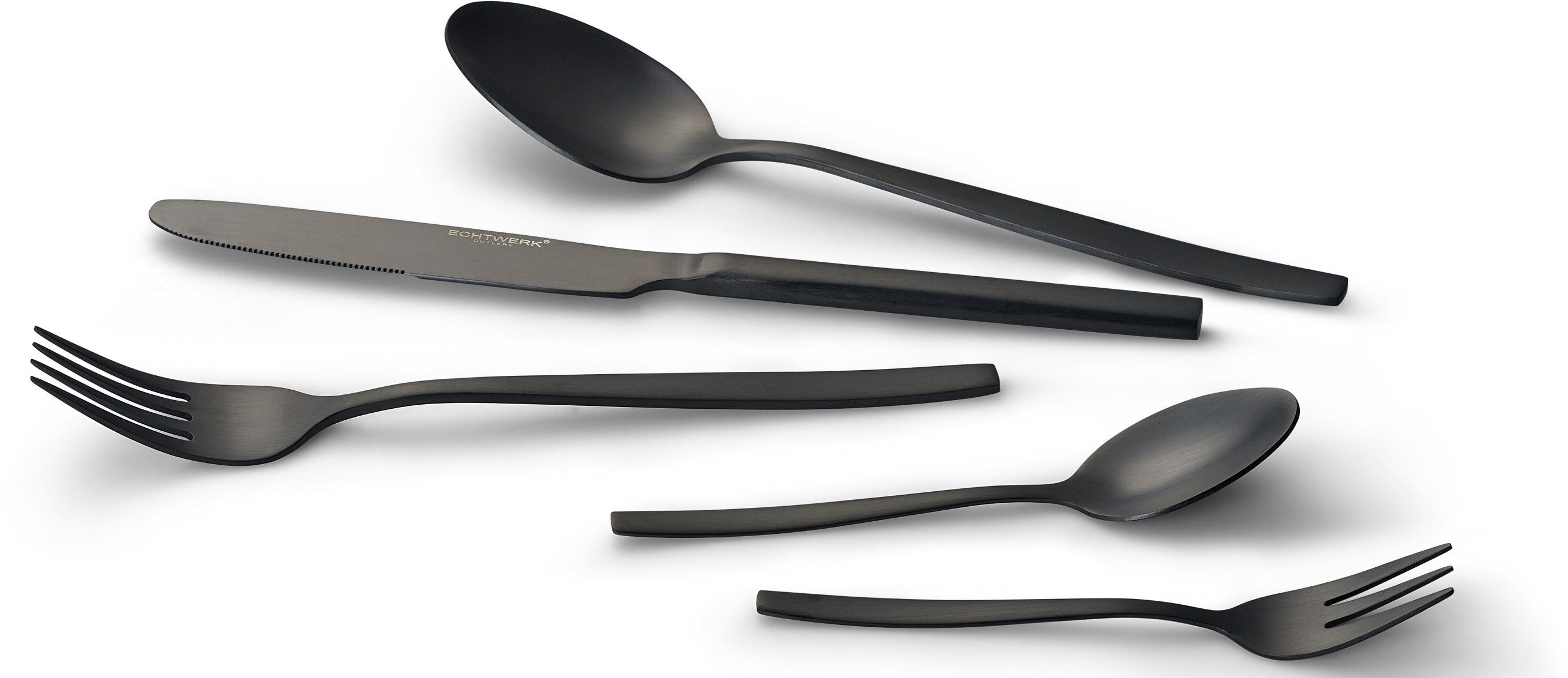 ECHTWERK Besteck-Set Tavira (30-tlg), 6 Personen, Edelstahl 18/10, Tafelbesteck, hochglänzend, PVD-beschichtet