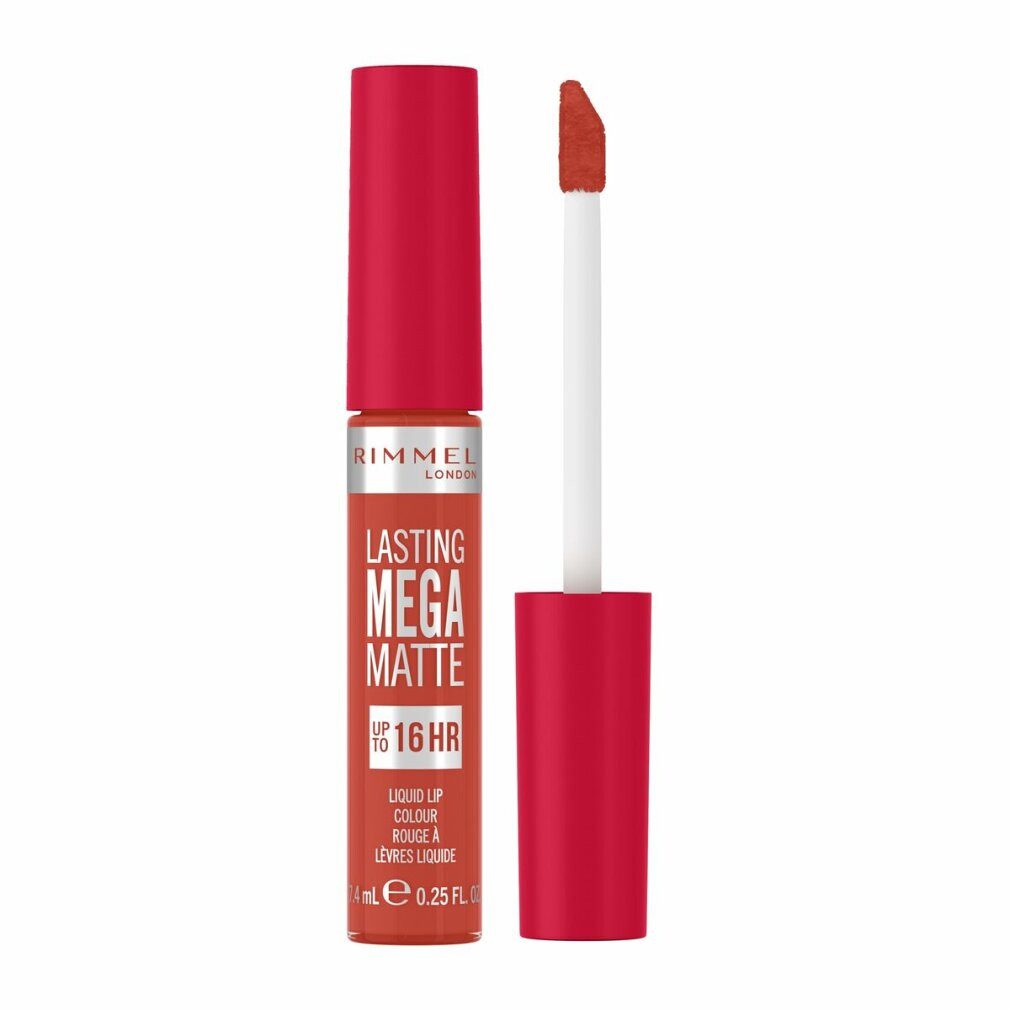 Rimmel London Lippenstift LASTING MEGA MATTE liquid lip color #920-scarlet flames 7.4ml