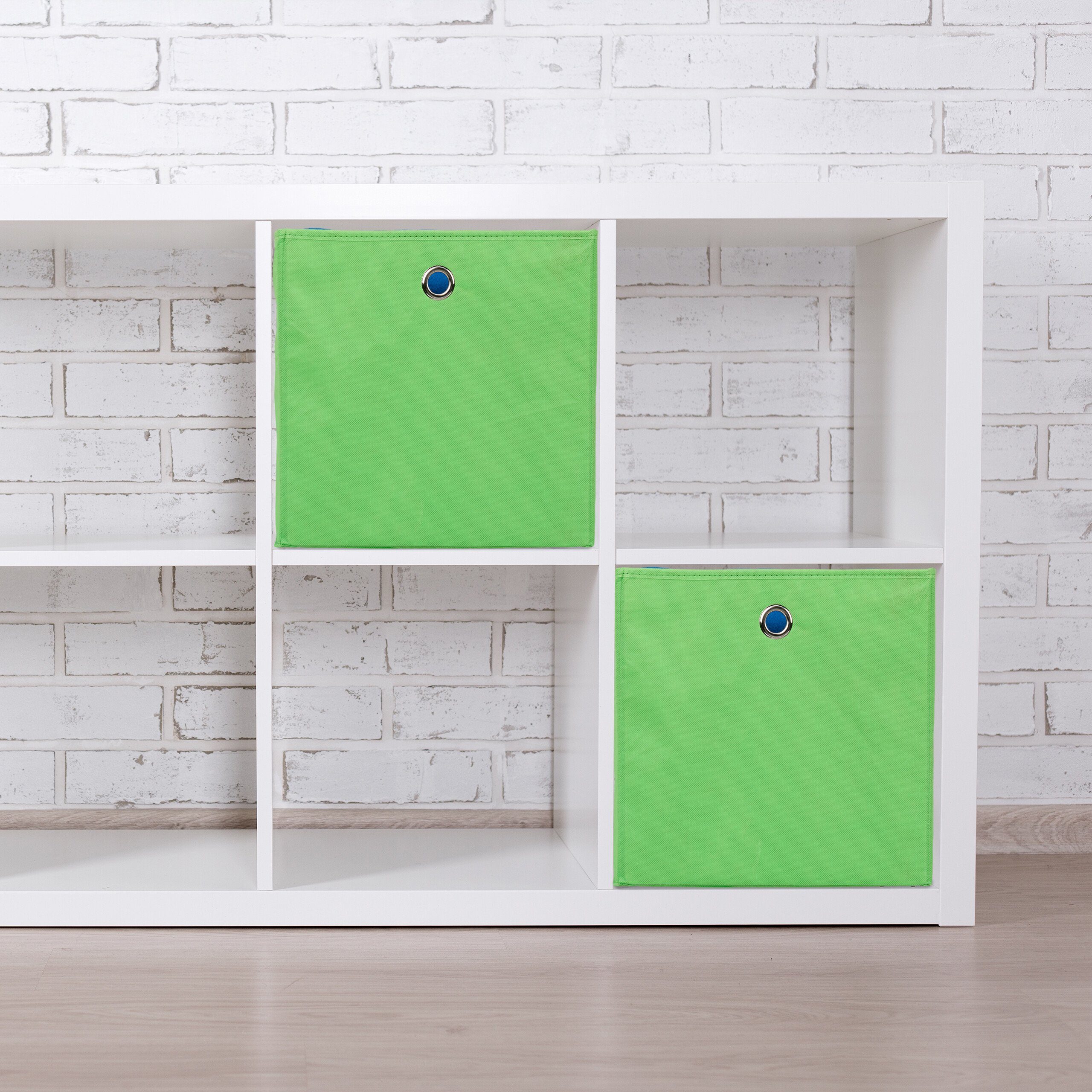 relaxdays Aufbewahrungsbox im 4er Set, Grün günstig online kaufen