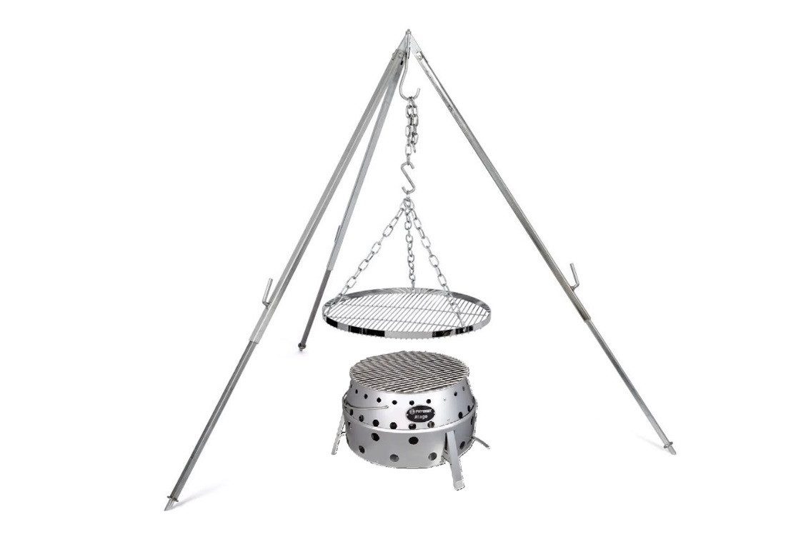 Petromax Schwenkgrill Petromax Feuerschale Atago Set inkl. Dreibein &, Standfest