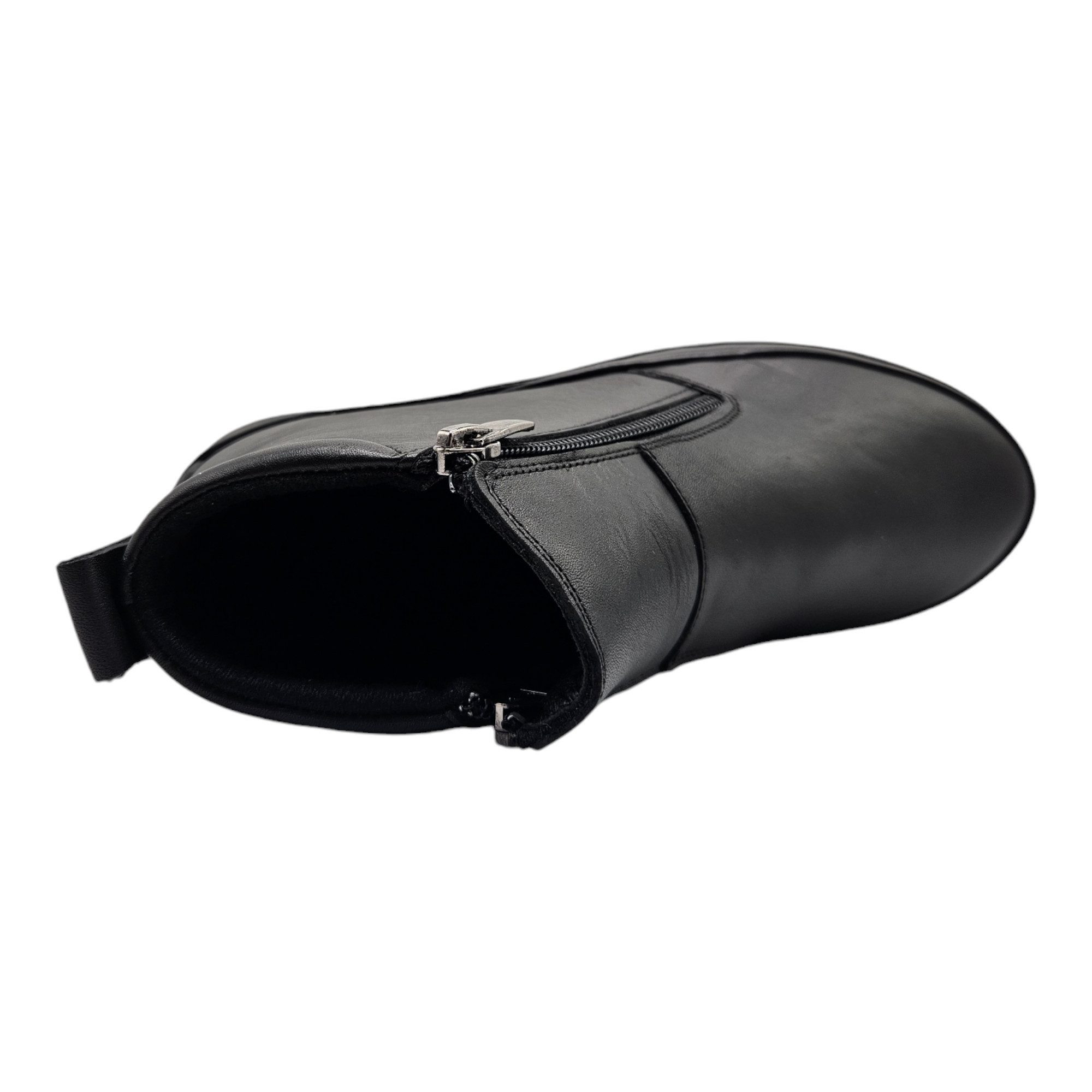 Yu&Luk Winterstiefelette Stiefelette Stiefelette, Schlupfboots, Winterboots, mit Zierreißverschluss außen