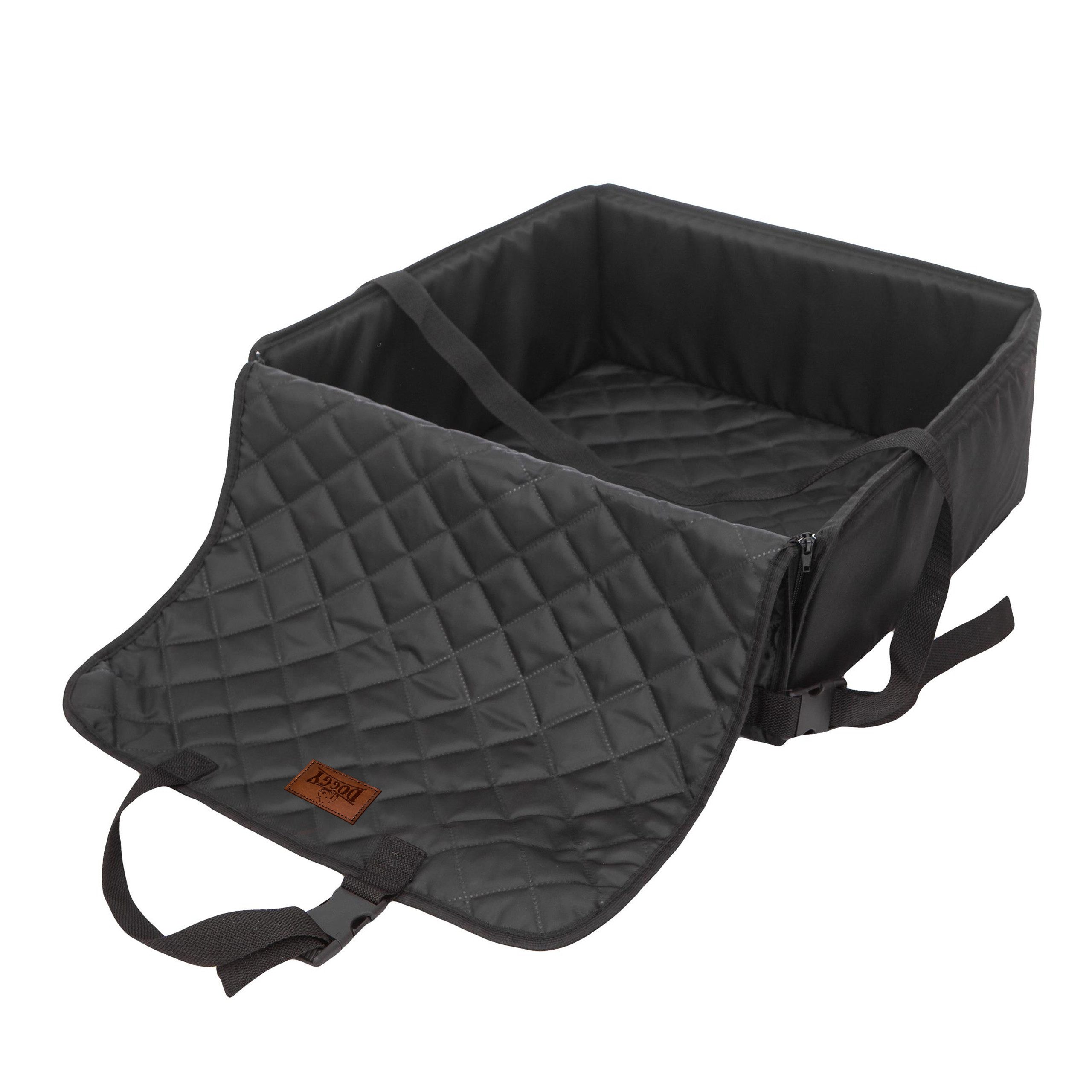 Hobbydog Tier-Autobett Fox Autositz und Haustierbett für Hunde und Katzen, 2 Montagearten, 2 Farben, auch als Haustierbett nutzbar