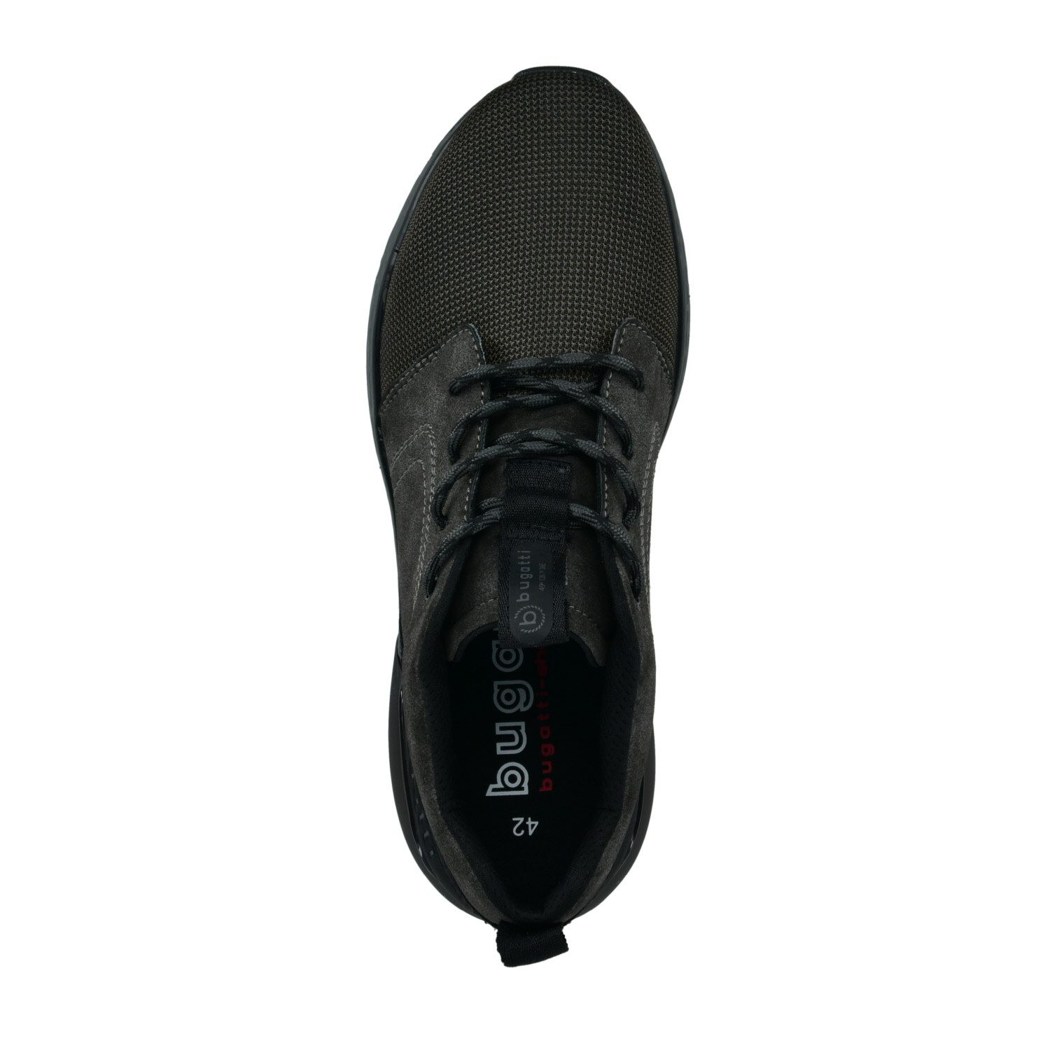 bugatti Plasmax (textiles Obermaterial) dunkelgrau Herren Sneaker