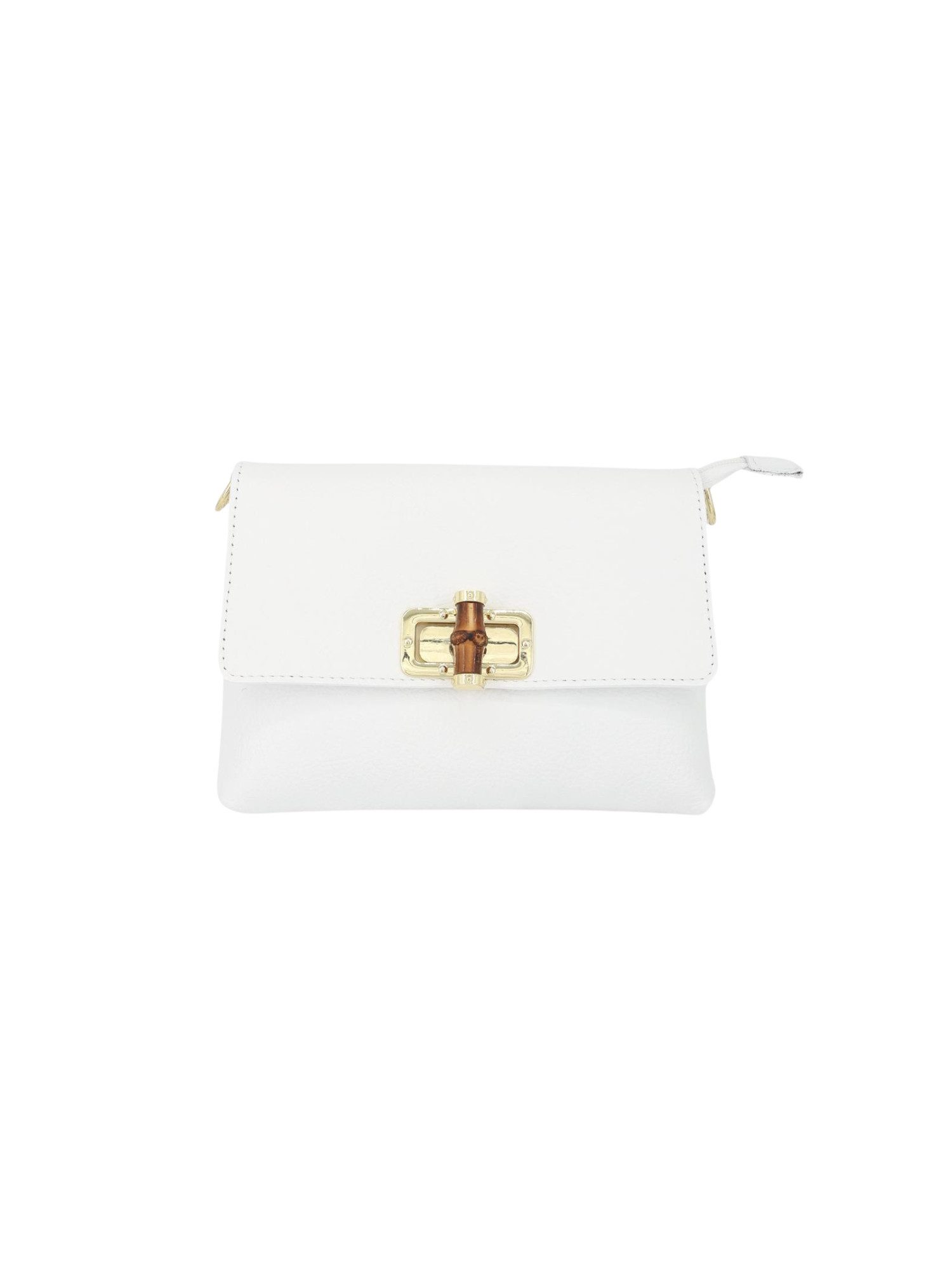 BRISE TASCHE Schultertasche Brise - Leder Kleine Umhängetasche mit Bambusverschluss, Verstellbarer Schulterriemen, Crossbody Tasche