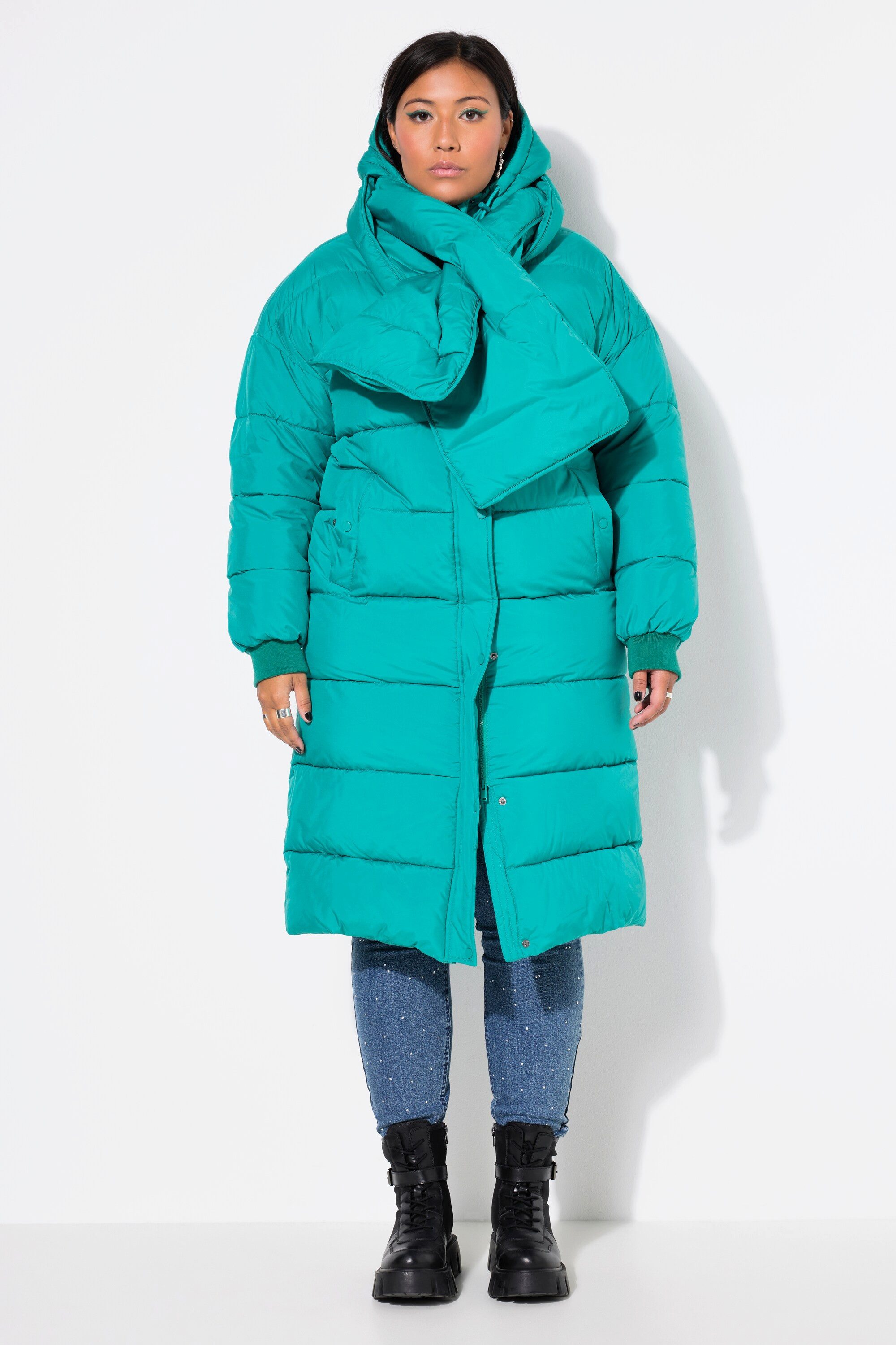 Studio Untold Wintermantel Steppmantel oversized abnehmbarer günstig online kaufen