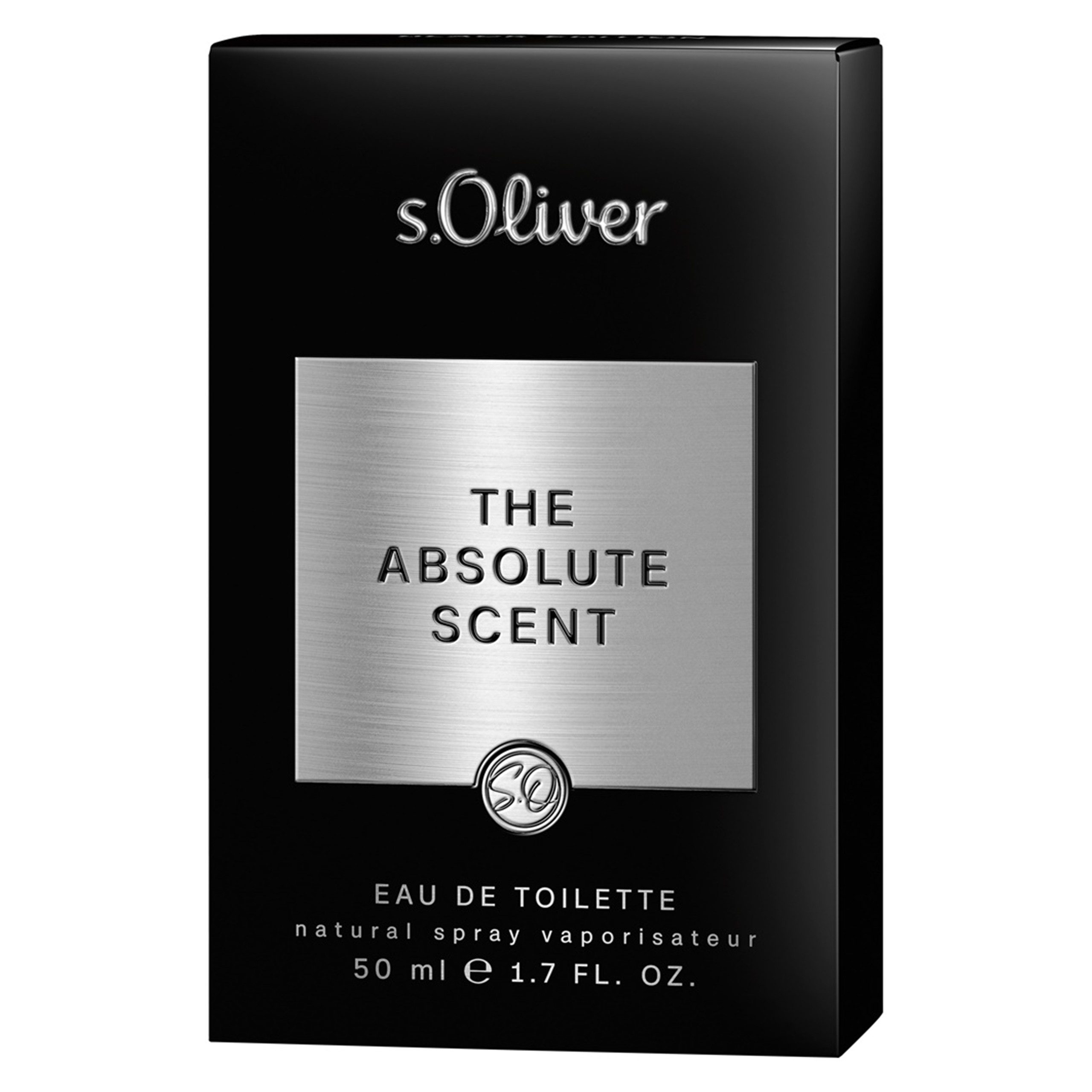 s.Oliver Eau de Toilette THE ABSOLUTE SCENT, EdT 50 ml Nat. Spray Black