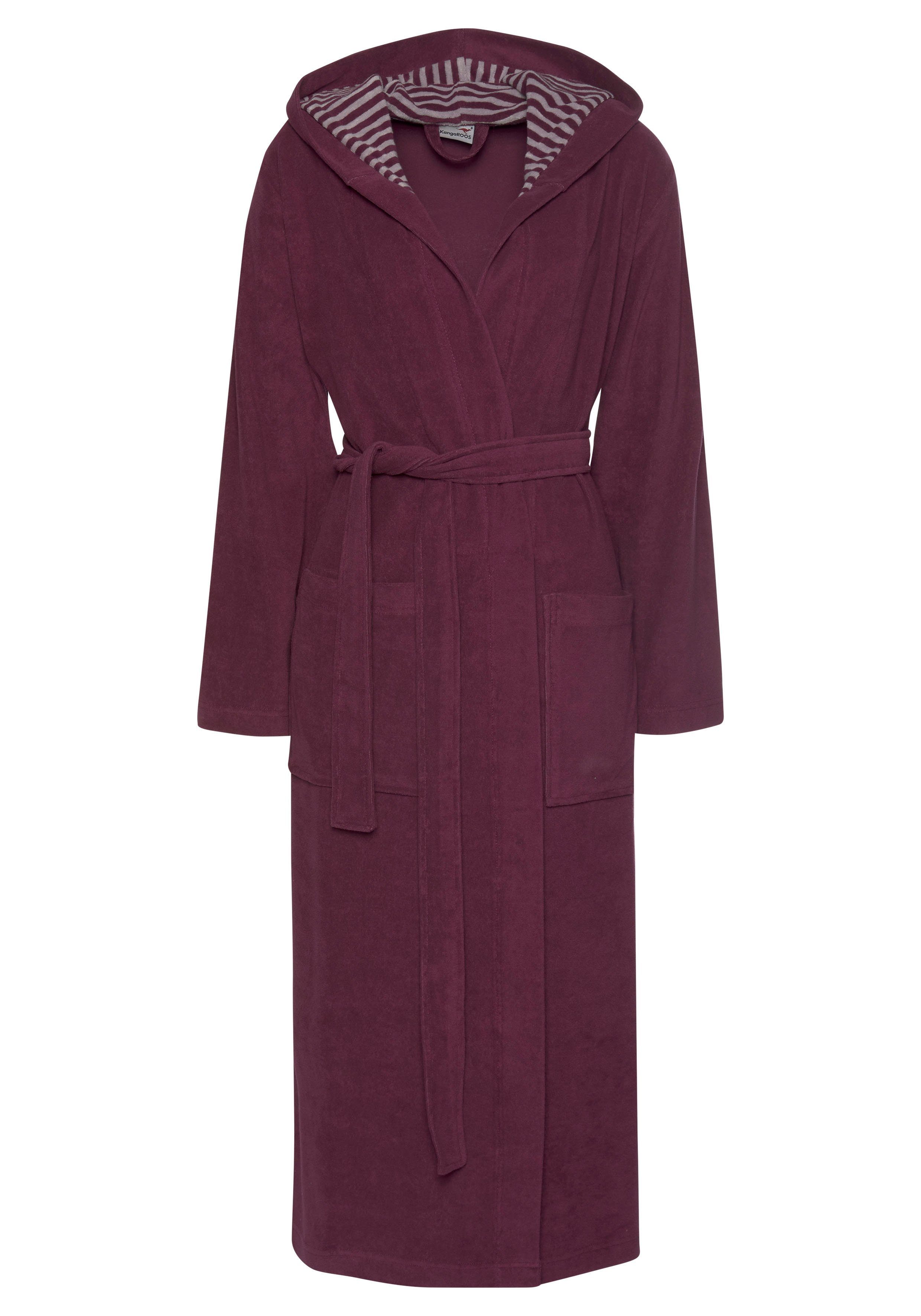 KangaROOS Damenbademantel Dalia, ideal für Sauna & Spa, Standardlänge & Übe günstig online kaufen
