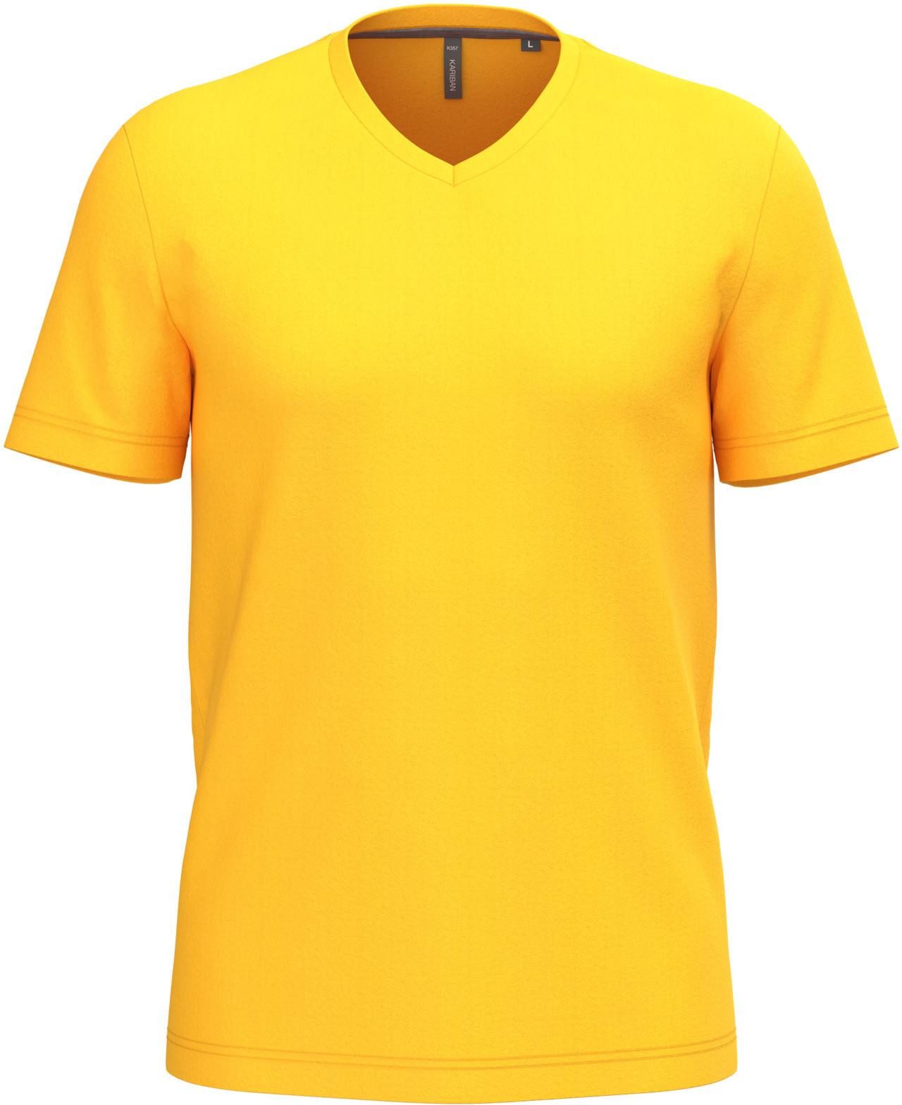 Kariban V-Shirt Herren T-Shirt Men's short-sleeved V-neck T-shirt