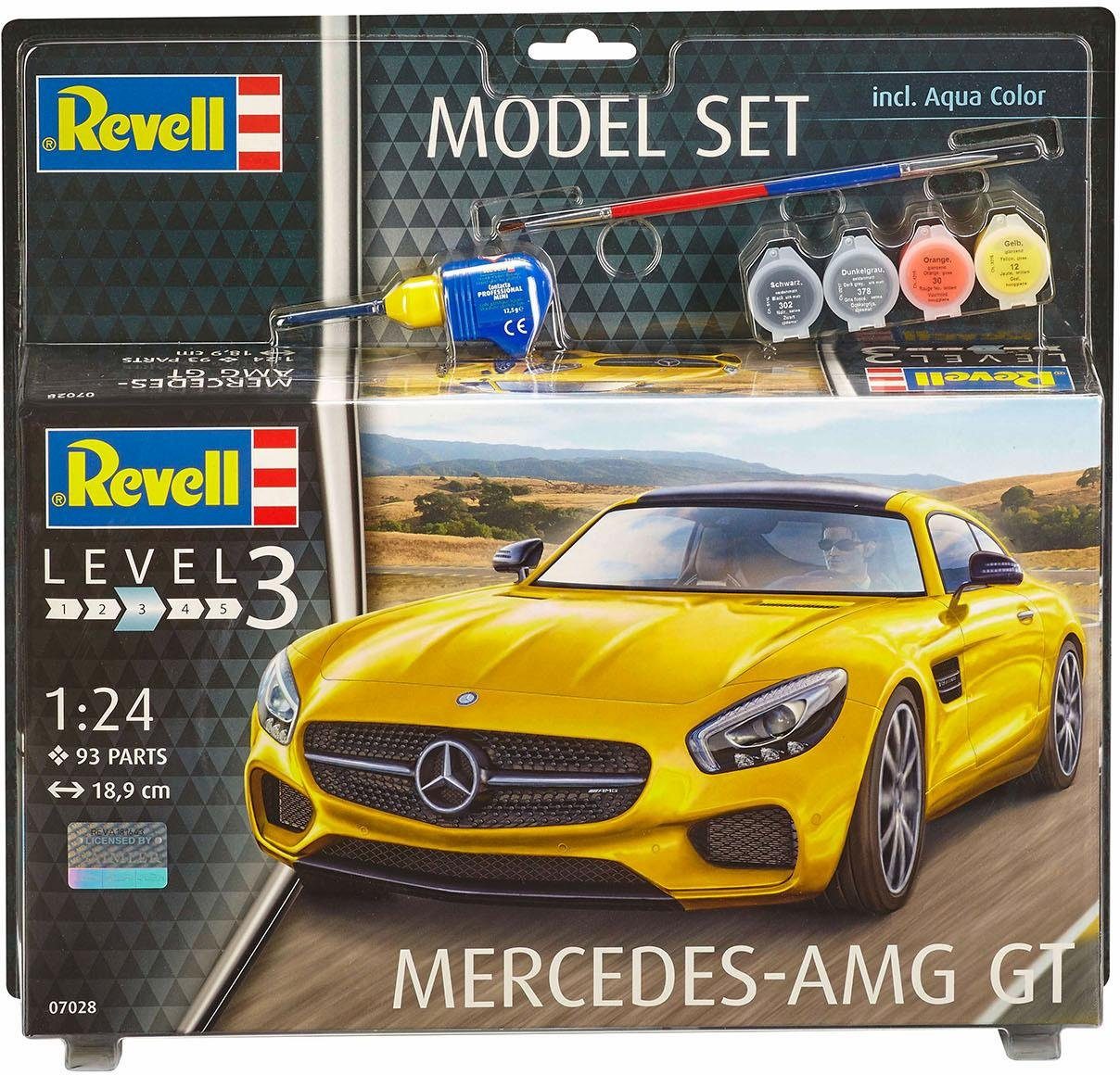 Revell® Modellbausatz Model Set, Mercedes-AMG GT, Maßstab 1:24, (Set), Made in Europe