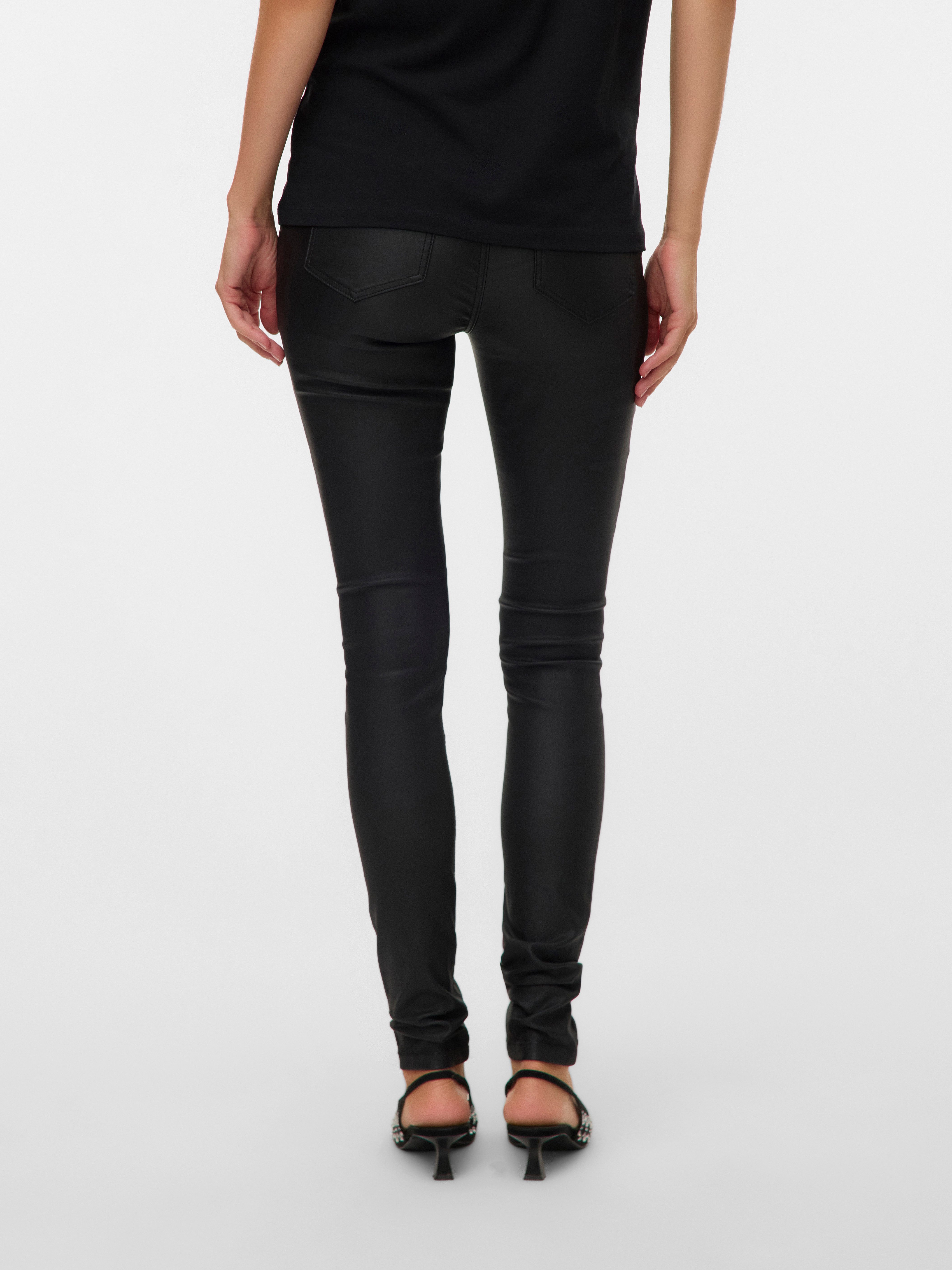 Mamalicious Umstandsjeans MLSANTOS SLIM COATED HB JEANS NOOS