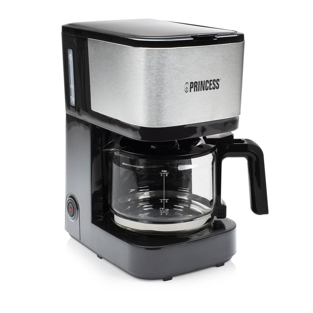 PRINCESS Filterkaffeemaschine Filterkaffeemaschine Compact 8 600 W 0,75 L Schwarz und Silber