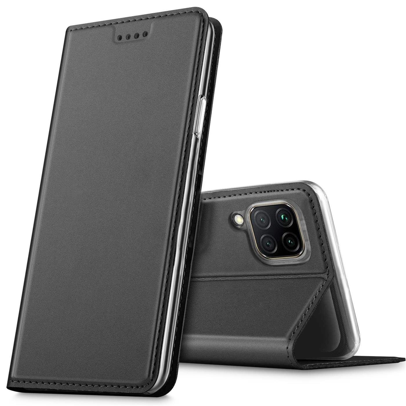 CoolGadget Handyhülle Klapptasche Wallet Kartenfach für Huawei P40 Lite 6,4 Zoll, Ultra Slim Flip Case Hülle Klapphülle Cover Schutzhülle