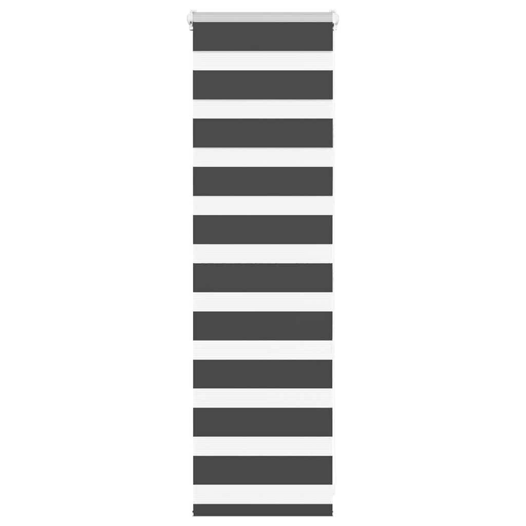 Rollo Doppelrollo Schwarz 45x100 cm Stoffbreite 40,9 cm Polyester, vidaXL