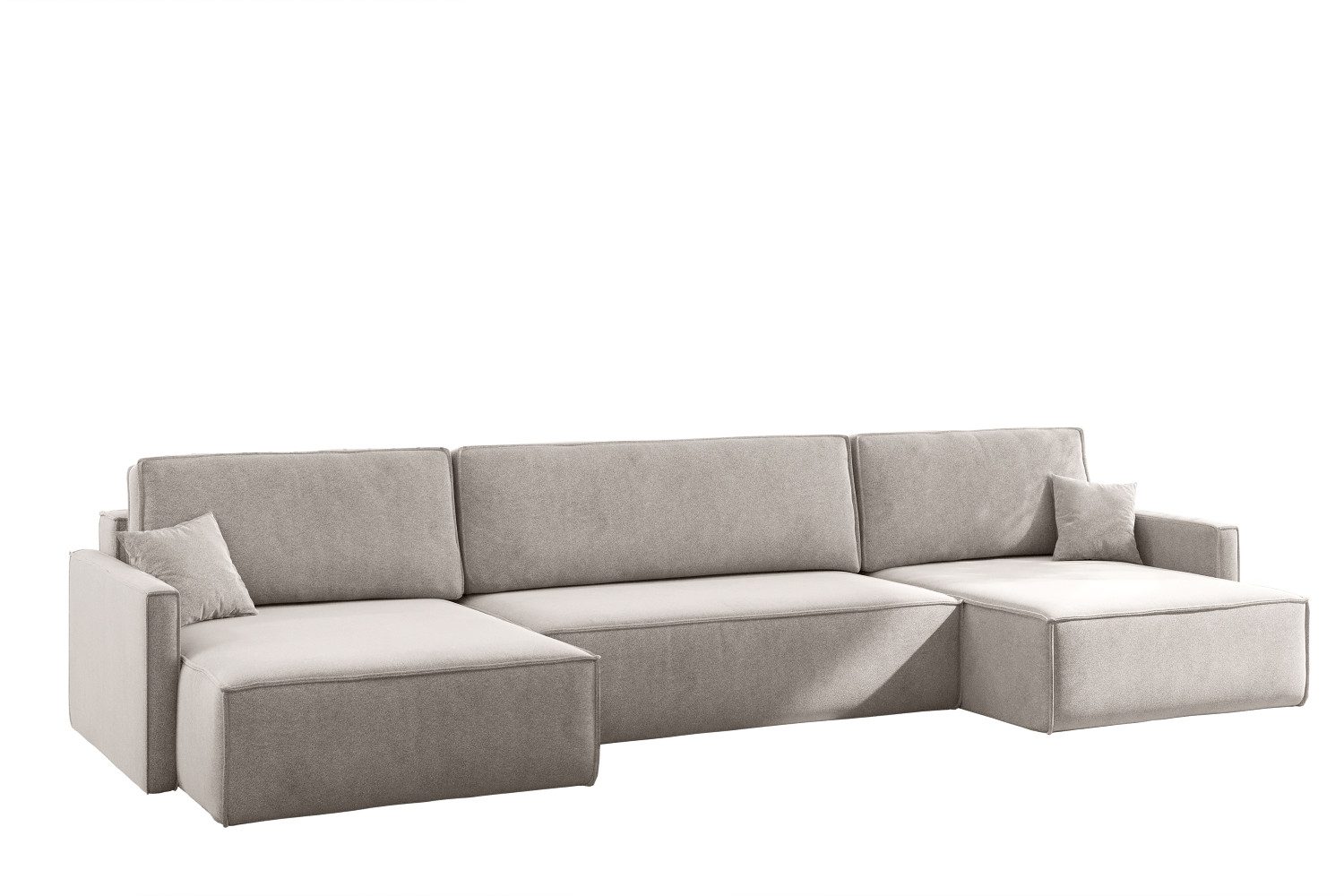Kaiser Möbel Ecksofa Ecksofa Carlos U-Form Bettkasten Stoff Salvador Und Poso