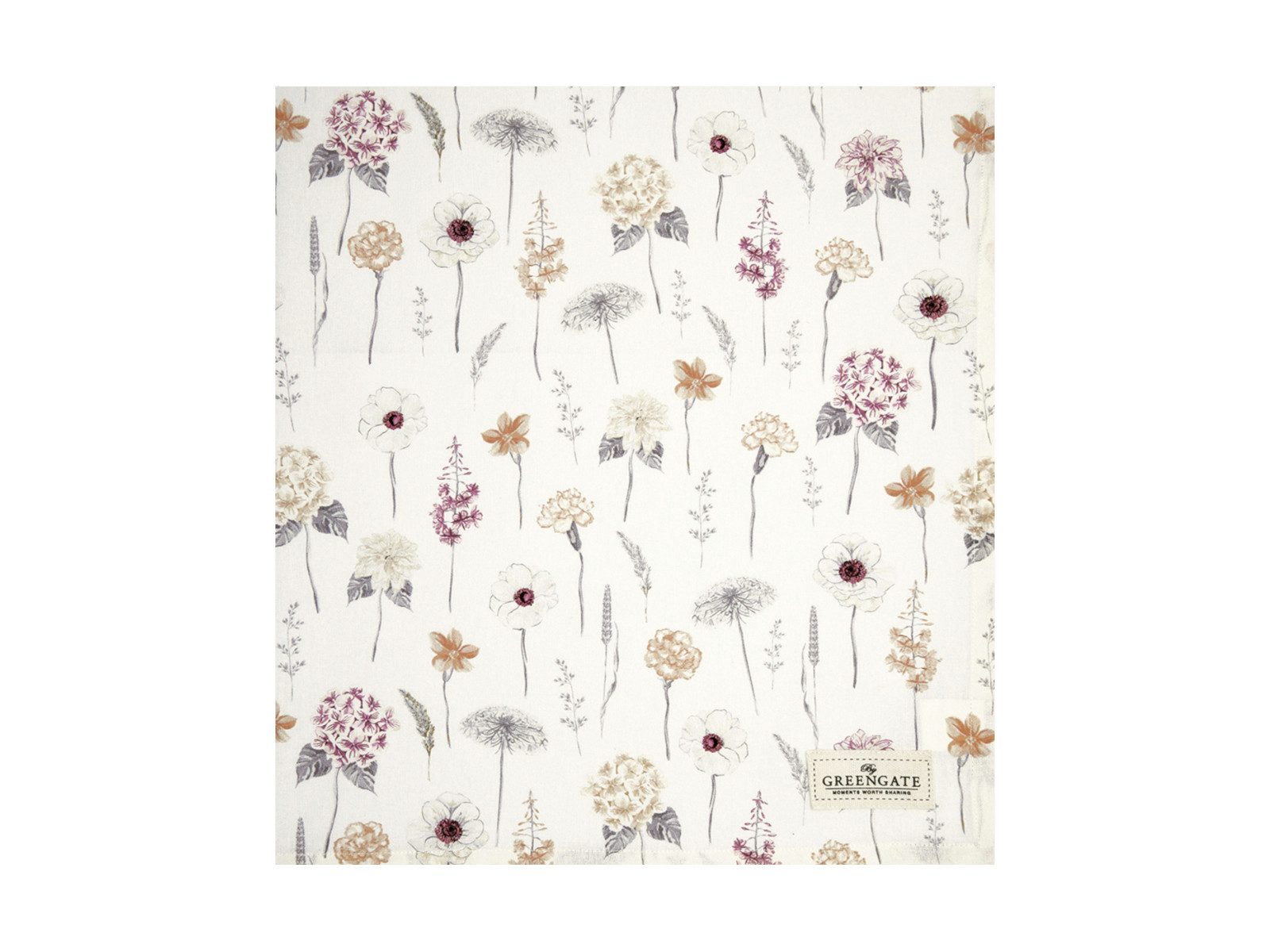 Greengate Tischdecke Lillith Tischdecke weiss 150x150cm