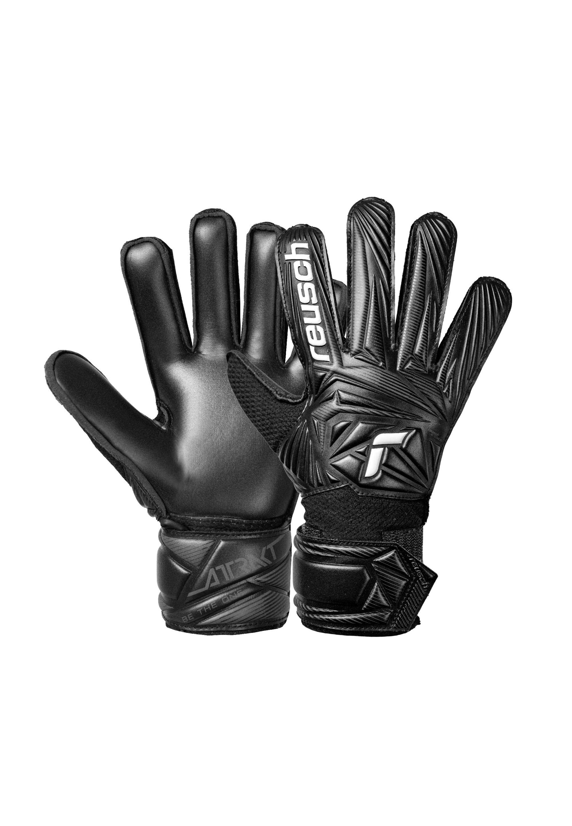 Reusch Torwarthandschuhe Attrakt Solid Junior mit hochelastischem, sicherem Verschluss