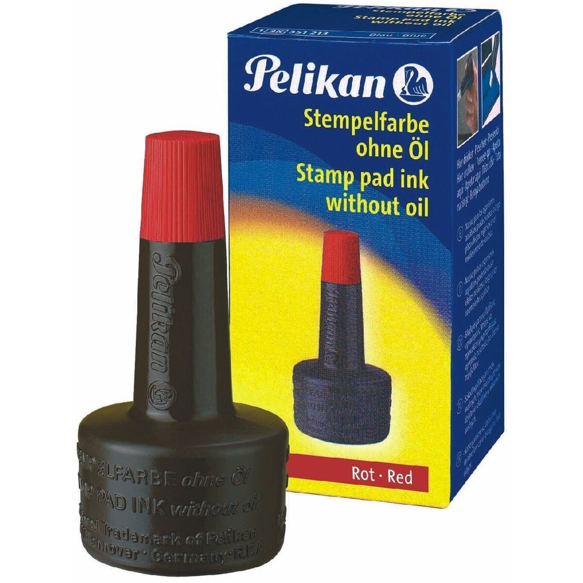Pelikan Stempel Stempelfarbe ohne Öl rot
