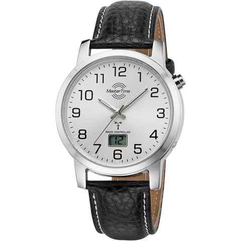 MASTER TIME Funkuhr MTGA-10294-12L, Armbanduhr, Quarzuhr, Herrenuhr, Datum, Langzeitbatterie