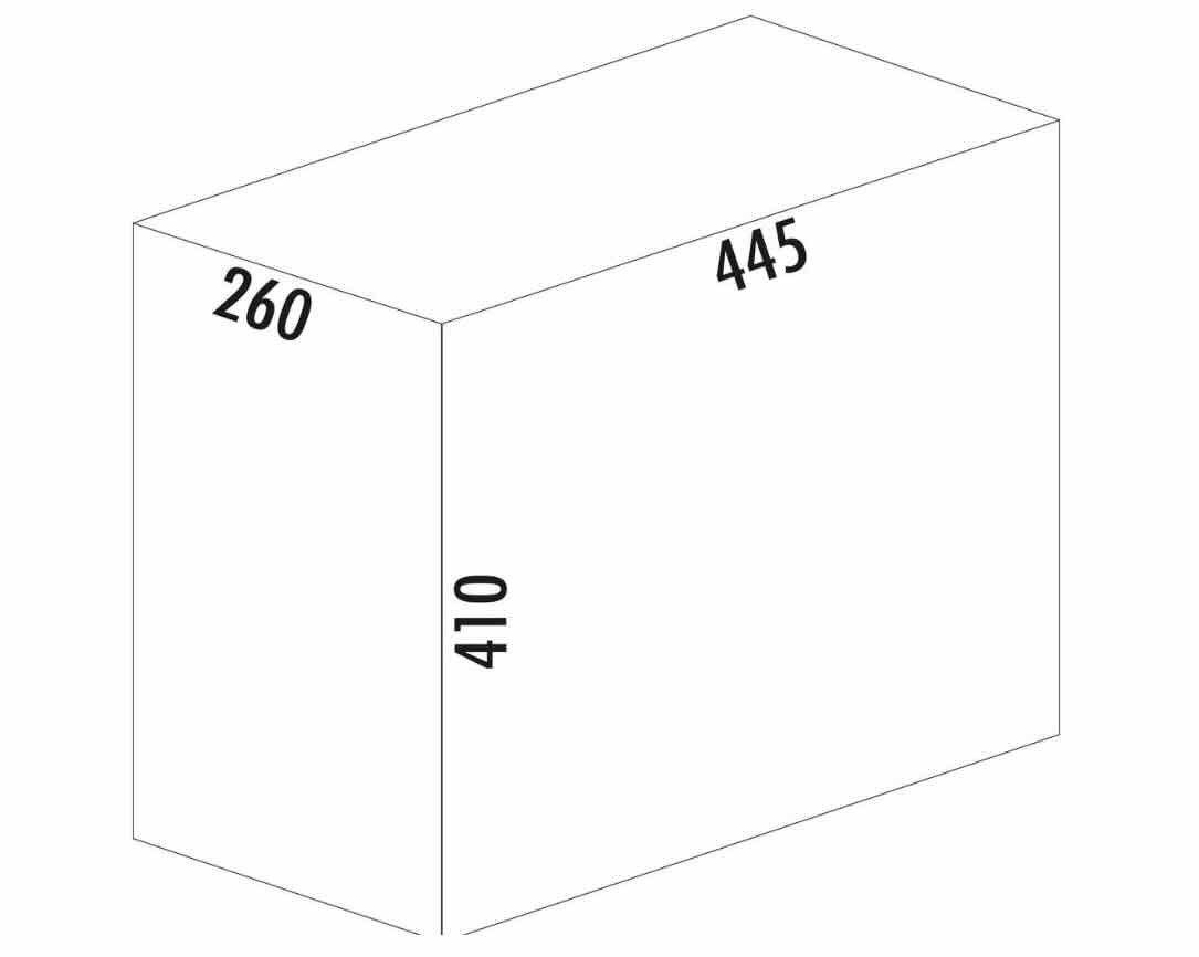 WESCO Einbaumülleimer WESCO® Traditionline Double-Boy® 410 X/300-2, alugrau / anthrazit