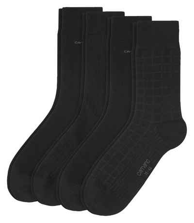 Camano Socken Classic (4-Paar) Herren Business Socken / Strümpfe mit Softbund, 4 Paar