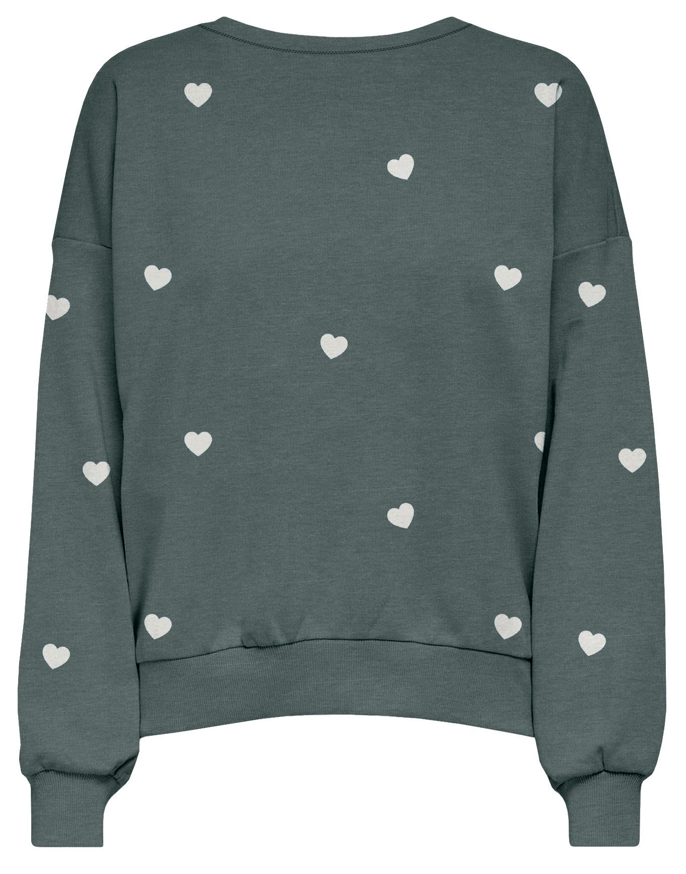 ONLY Sweatshirt ONLBROOKE L/S O-NECK FLOWER SWT Baumwollmischung, regular fit – Bild 3 von 4