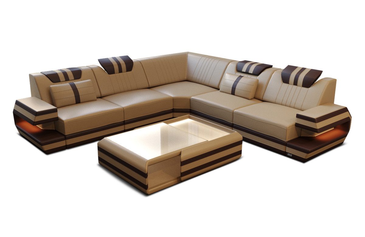 Sofa Dreams Ecksofa Ledercouch Sofa Leder günstig online kaufen