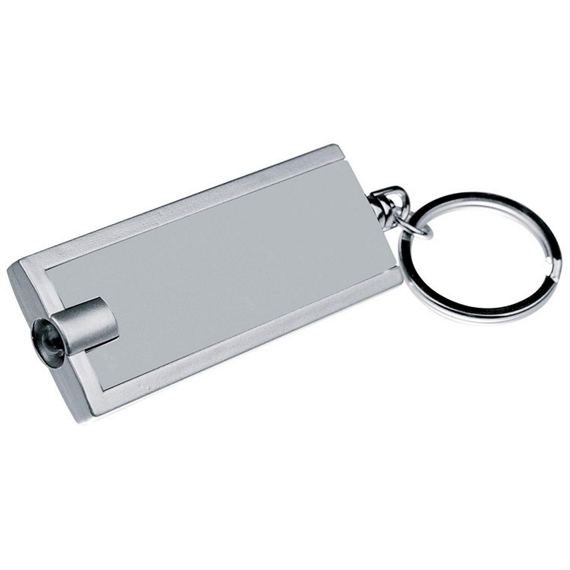 Macma Schlüsselanhänger Schlüsselanhänger mit LED Taschenlampe / Farbe: grau/silbergrau