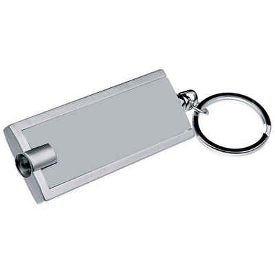 Livepac Office Schlüsselanhänger Schlüsselanhänger mit LED Taschenlampe / Farbe: grau/silbergrau
