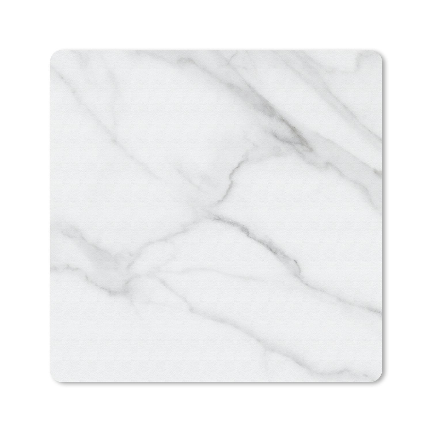 MuchoWow Mauspad Marmor - Strukturiert - Weiß - Grau - Stein - Marmoroptik Pad (1-St), Mousepad Computer Mousepads - Maus Mat - Pad - Mausunterlage