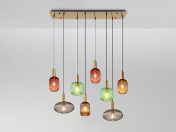 meineWunschleuchte LED Pendelleuchte, LED wechselbar, warmweiß, große ausgefallene Designer Lampe für übern Esstisch hängend, B: 125cm