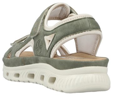 Rieker Outdoorsandale Sandale, Sommerschuh, Sandalette, Plateauabsatz, mit Klettverschlüssen