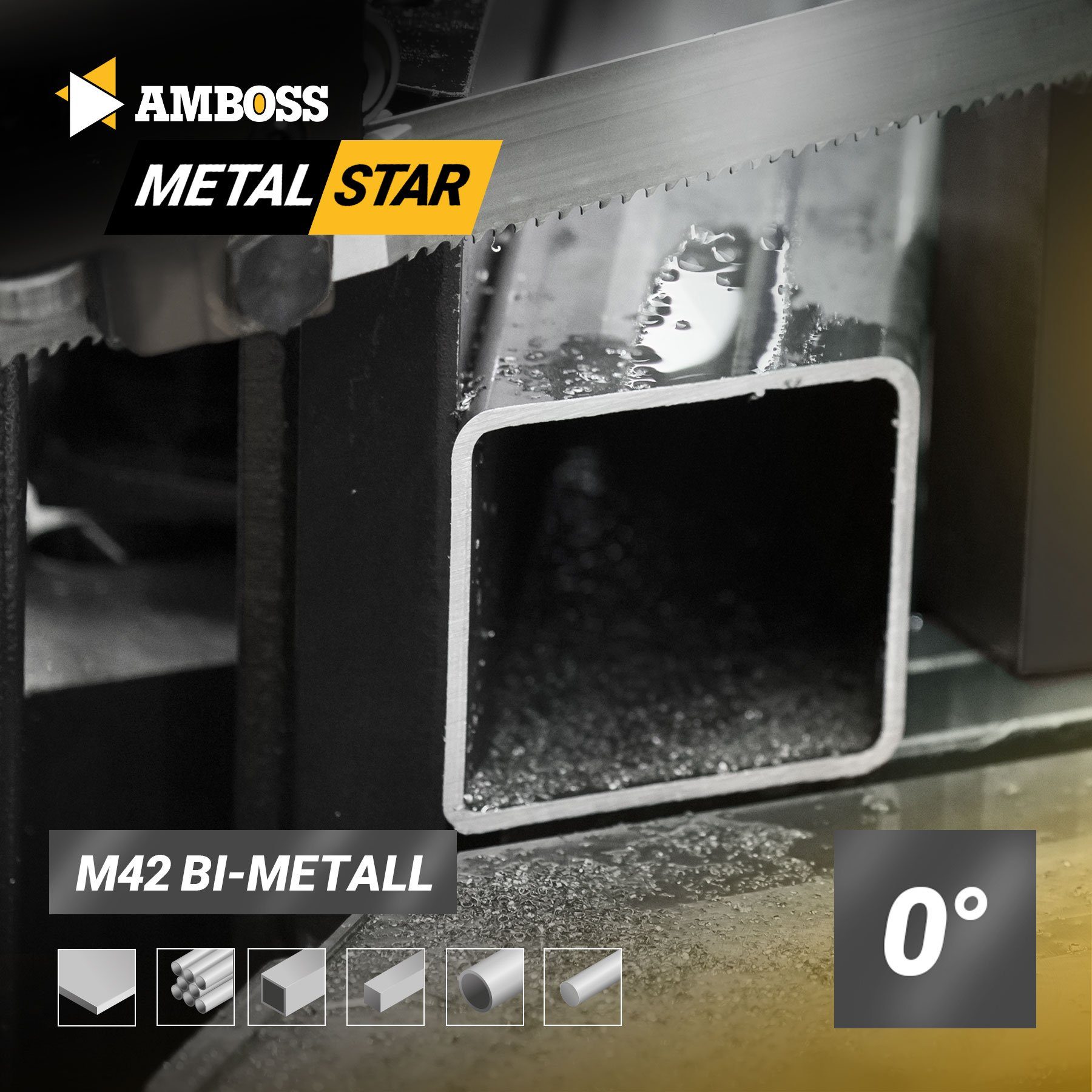Amboss Werkzeuge Bandsägeblatt Amboss M42 Bandsägeblatt Metal Star Zero 1000 x 27