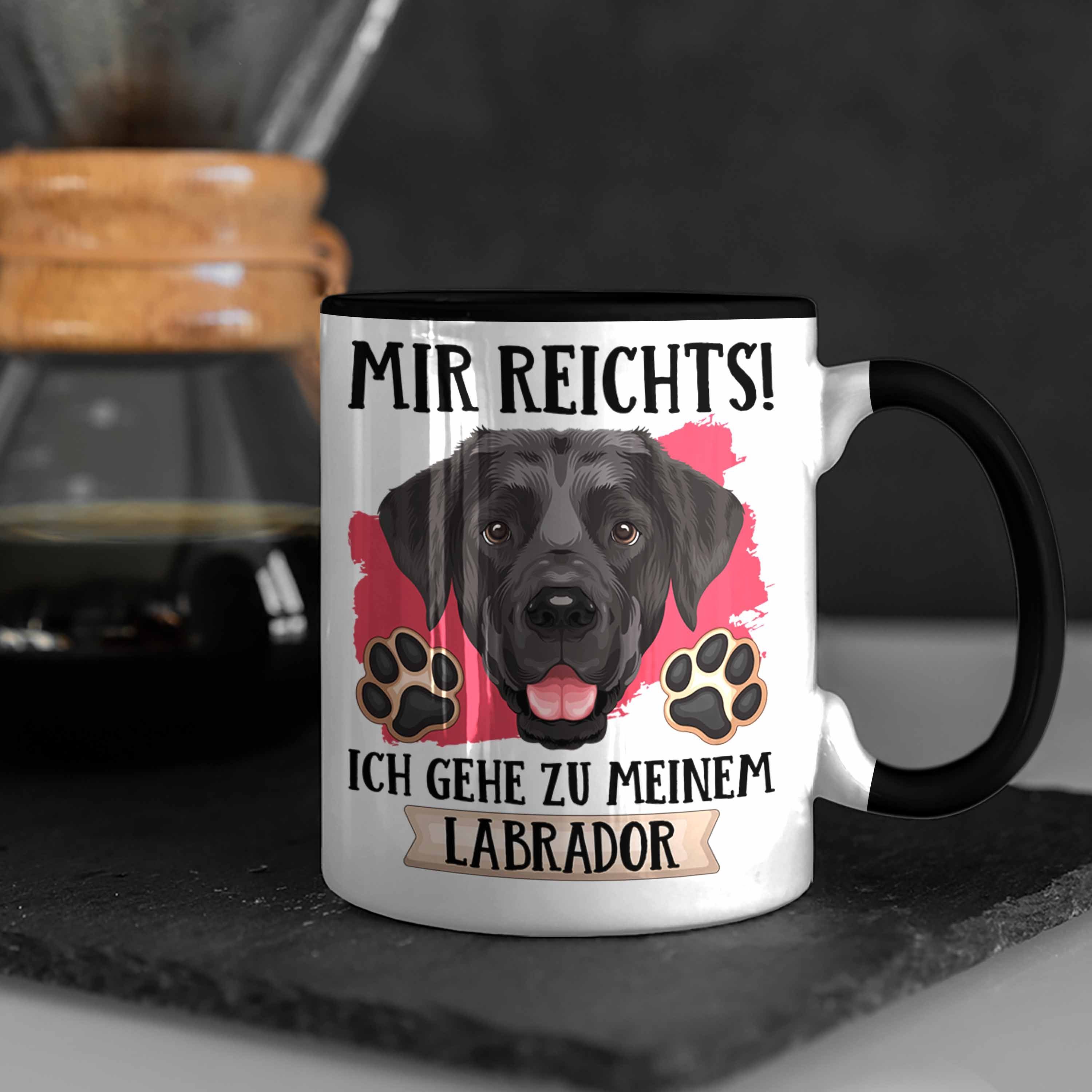 Besitzer Geschenkidee Schwarz Mir Tasse Spruch Labrador Trendation Reic Lustiger Tasse Geschenk