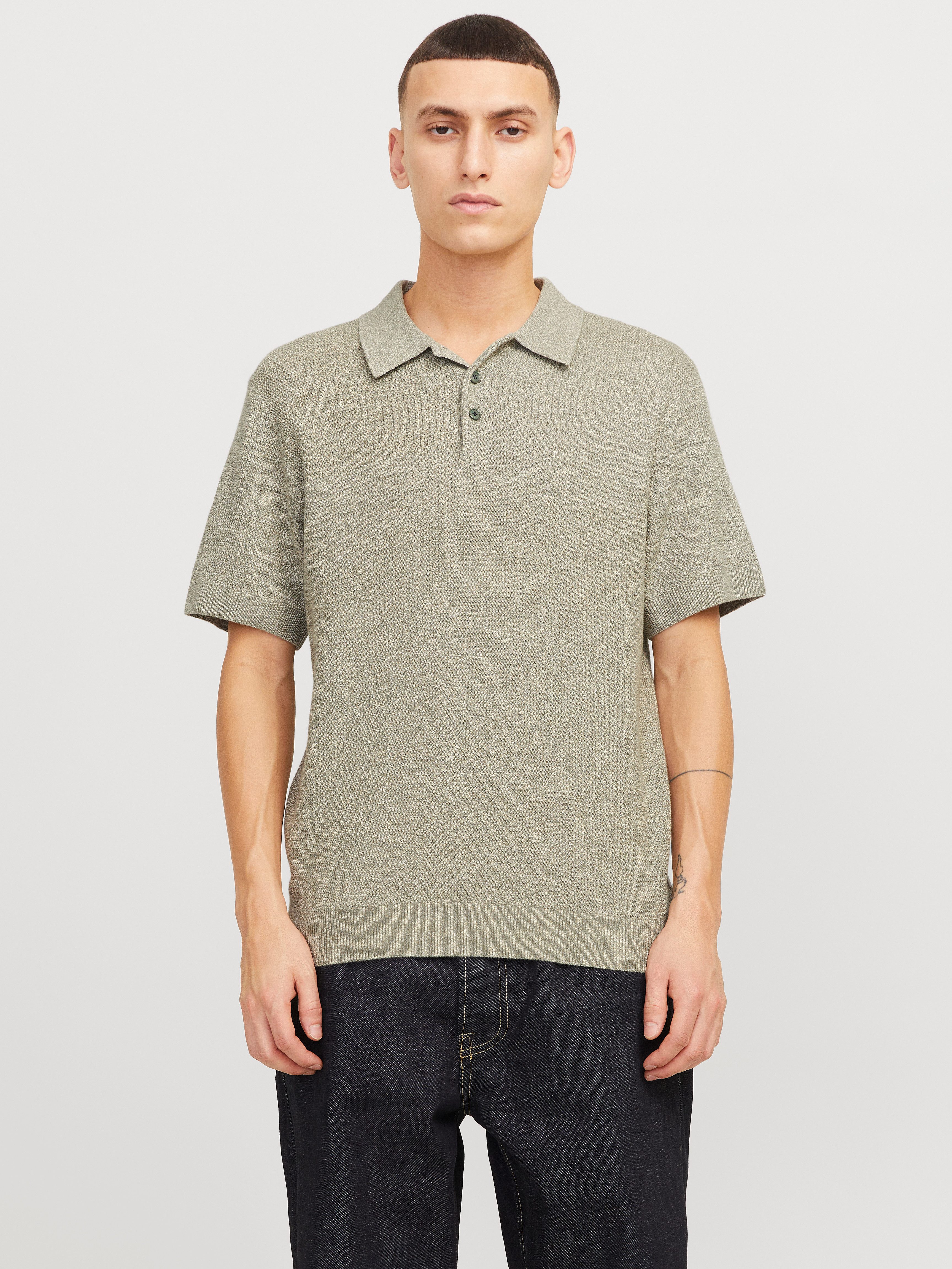 Jack & Jones Polokragenpullover JPRCCCOOPER KNIT POLO SS SN günstig online kaufen