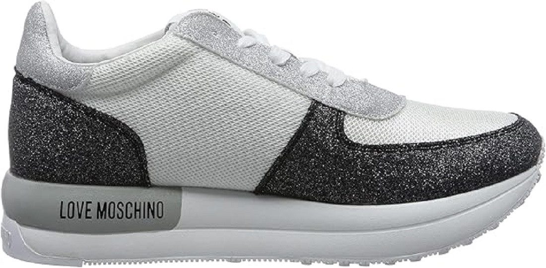 LOVE MOSCHINO Love Moschino Damen Sneakers, Love Moschino SNEAKERD RUN40 NY Sneaker Glitzer