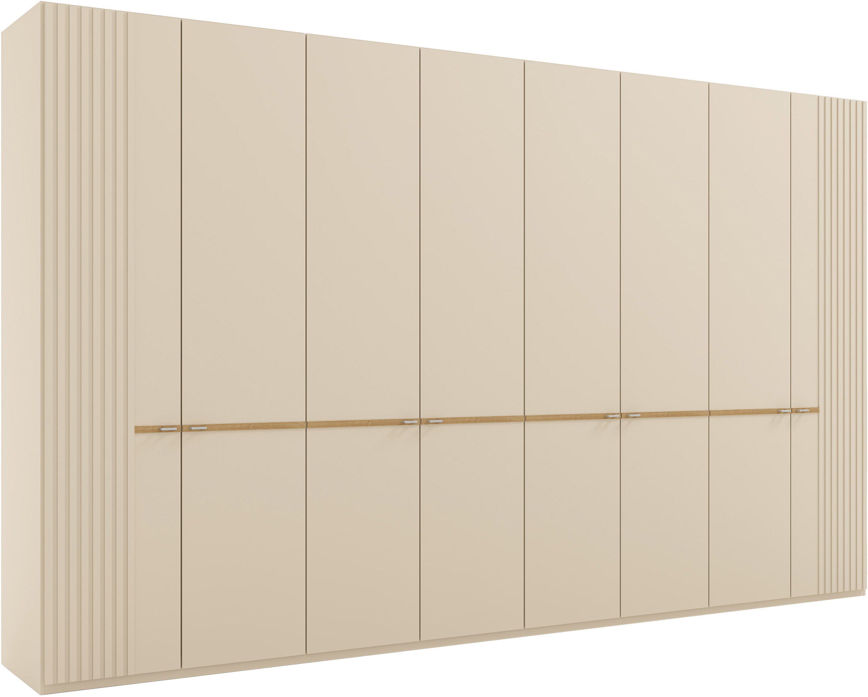 Musterring Kleiderschrank Isabelle Lamellen in Korpusfarbe, Griffe in silber, versch. Größen und Farben